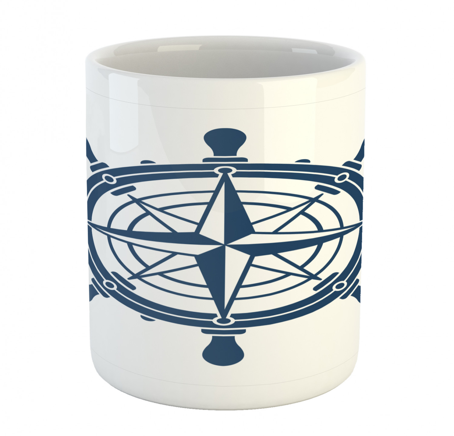 Ambesonne Nautical Ceramic Coffee Mug Cup for Water Tea Drinks, 11 oz - Picture 189 of 244