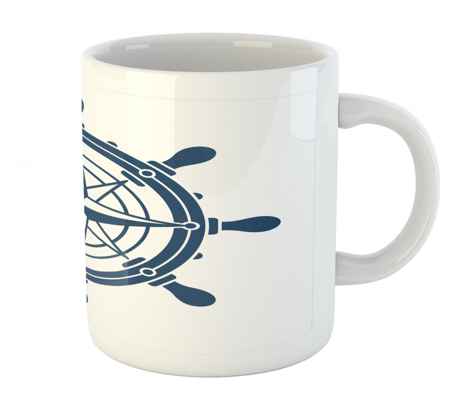 Ambesonne Nautical Ceramic Coffee Mug Cup for Water Tea Drinks, 11 oz - Picture 190 of 244