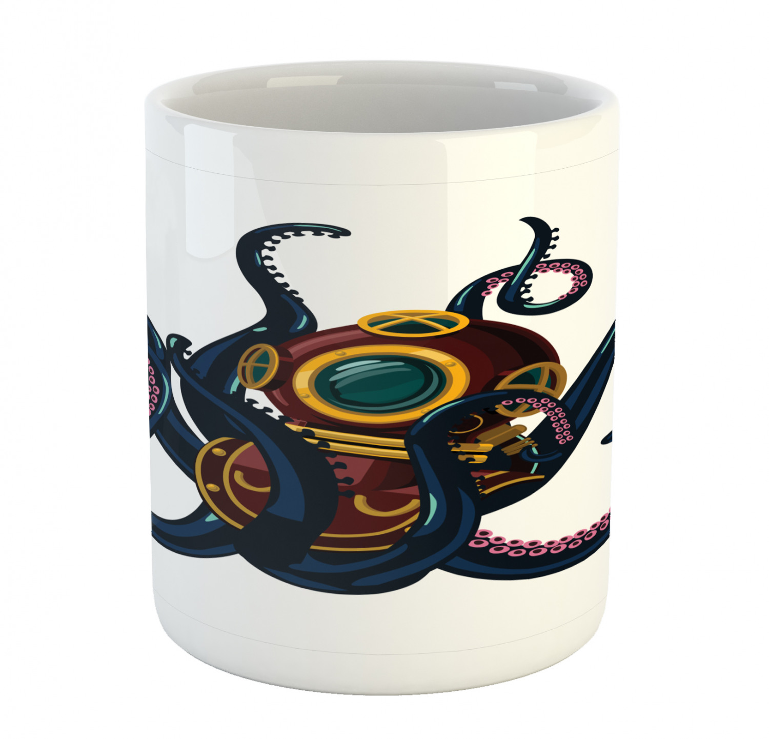 Ambesonne Nautical Ceramic Coffee Mug Cup for Water Tea Drinks, 11 oz - Picture 133 of 244