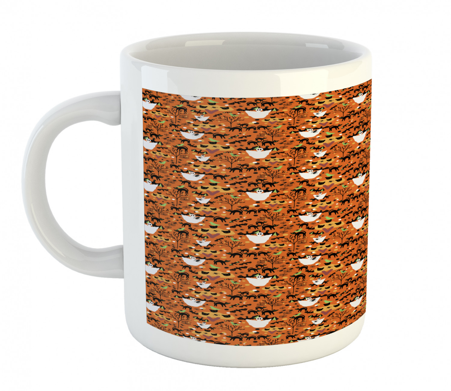 Ambesonne Halloween Party Ceramic Coffee Mug Cup for Water Tea Drinks, 11 oz | eBay