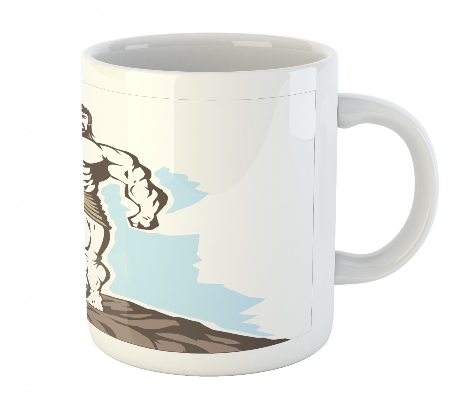 Ceramic Mug for Hot Beverages 11 oz Drink Cup Ambesonne - Picture 102 of 244
