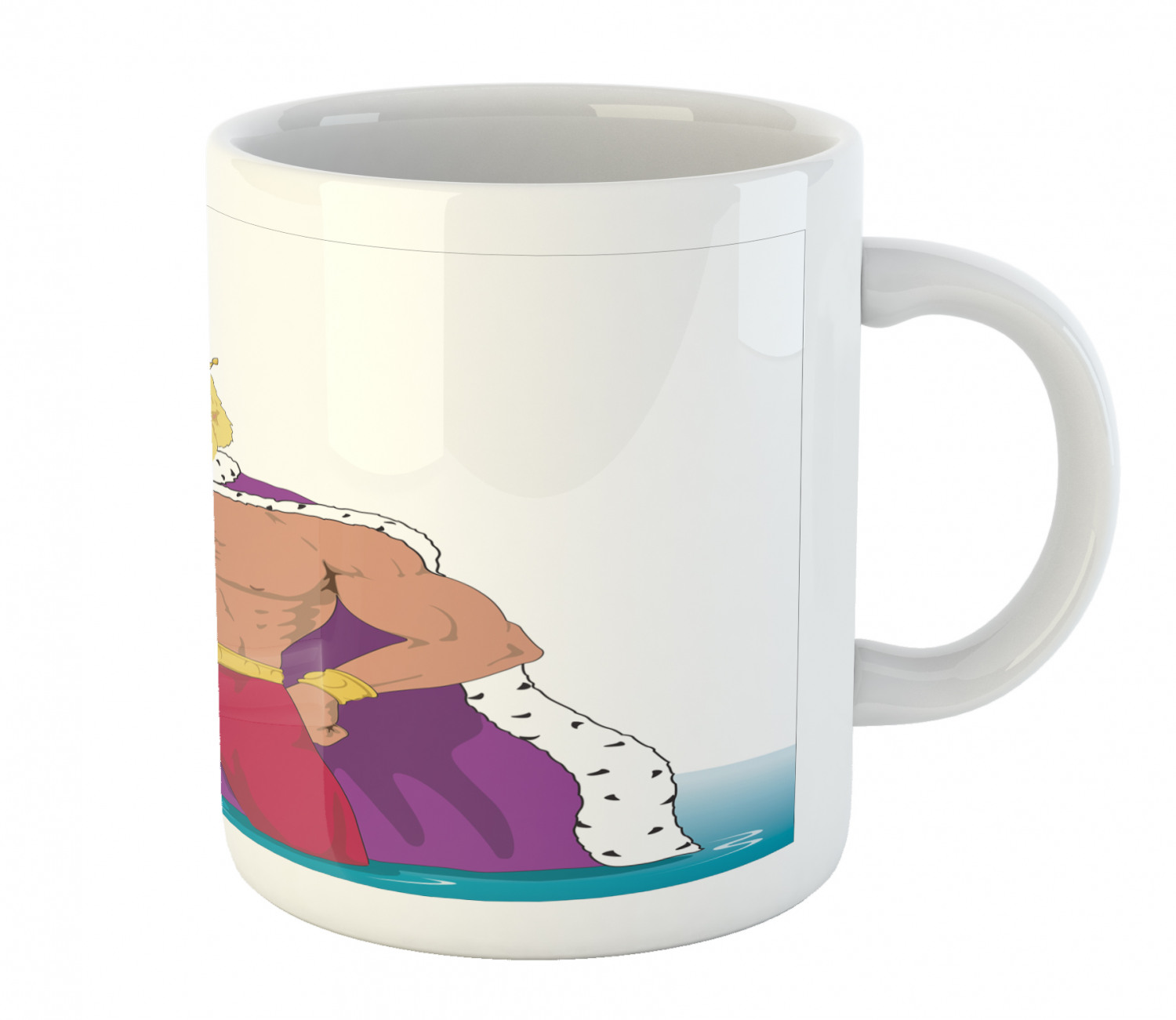 Ceramic Mug for Hot Beverages 11 oz Drink Cup Ambesonne - Picture 138 of 244