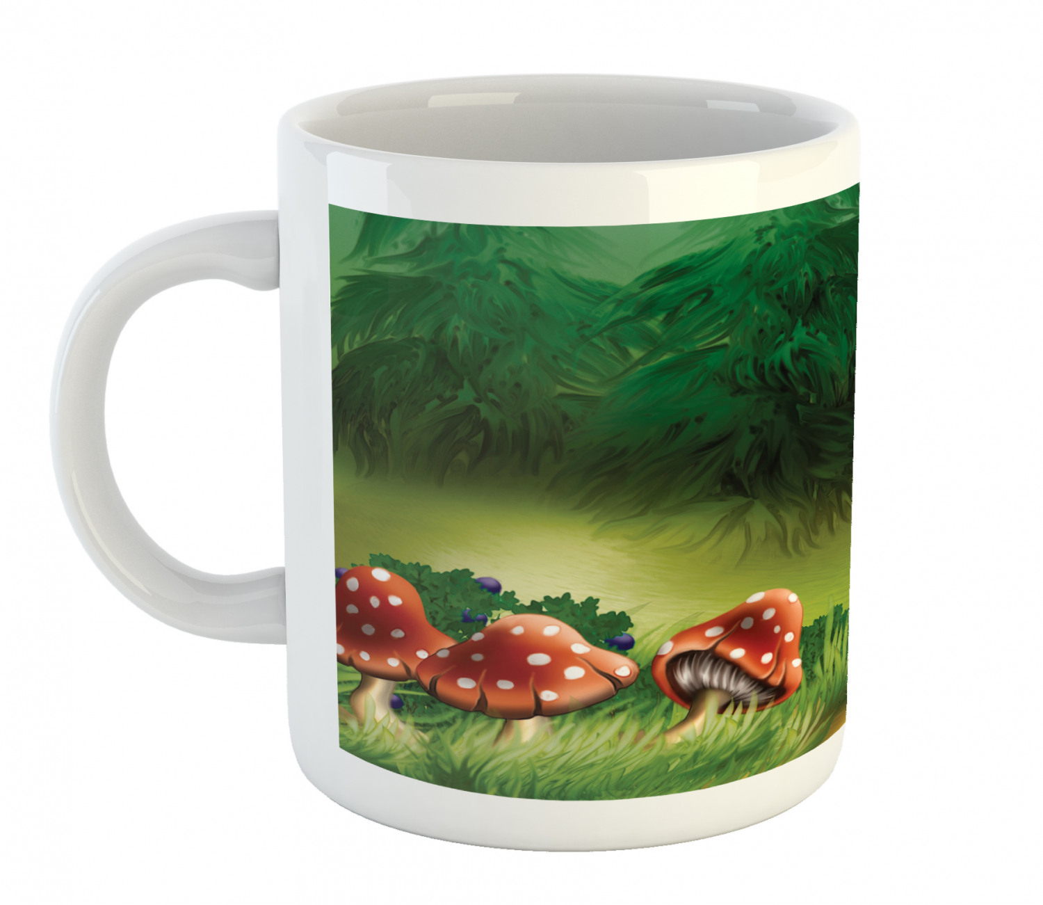 Ceramic Mug for Hot Beverages 11 oz Drink Cup Ambesonne - Picture 235 of 244