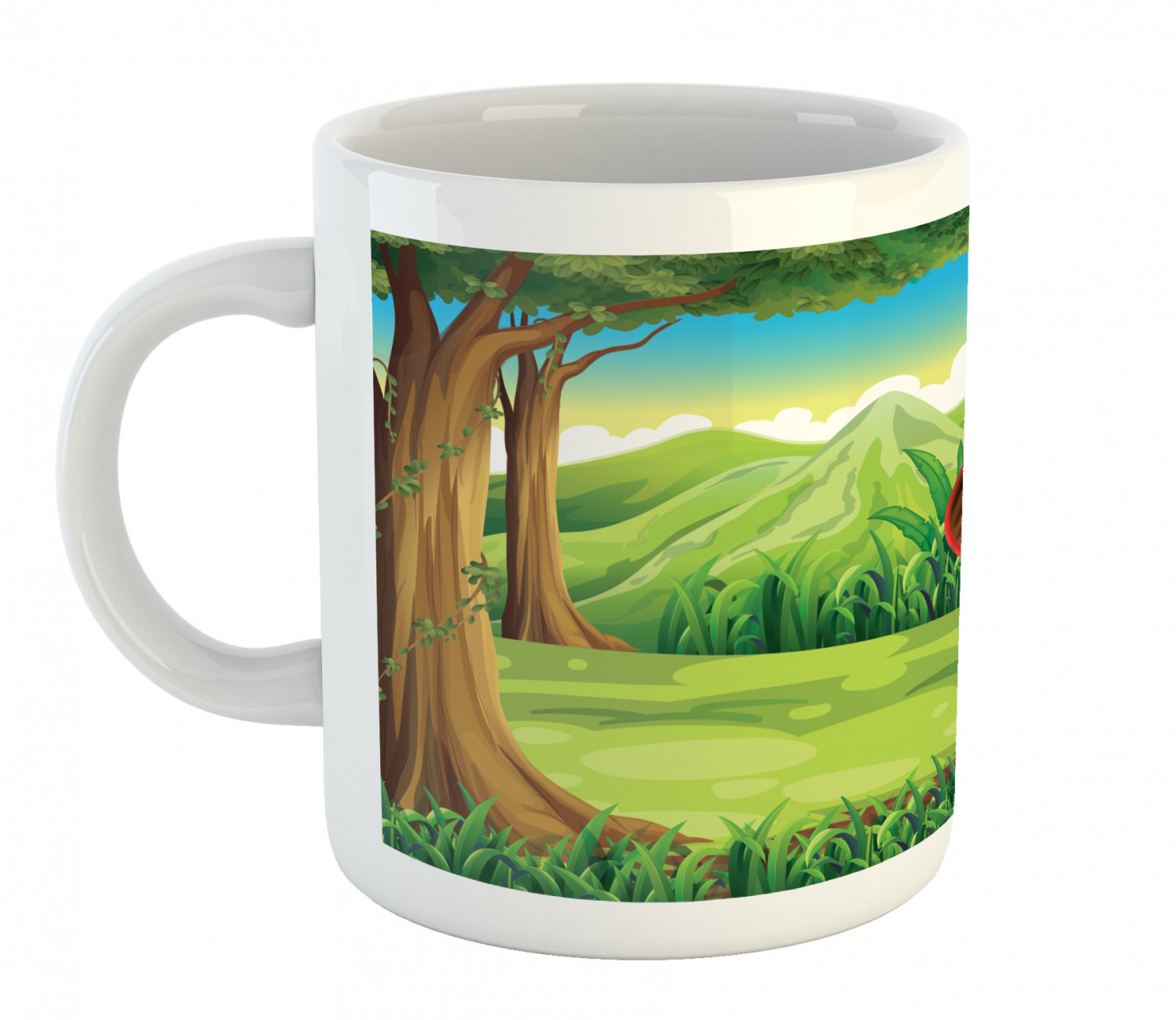 Ceramic Mug for Hot Beverages 11 oz Drink Cup Ambesonne - Picture 151 of 244