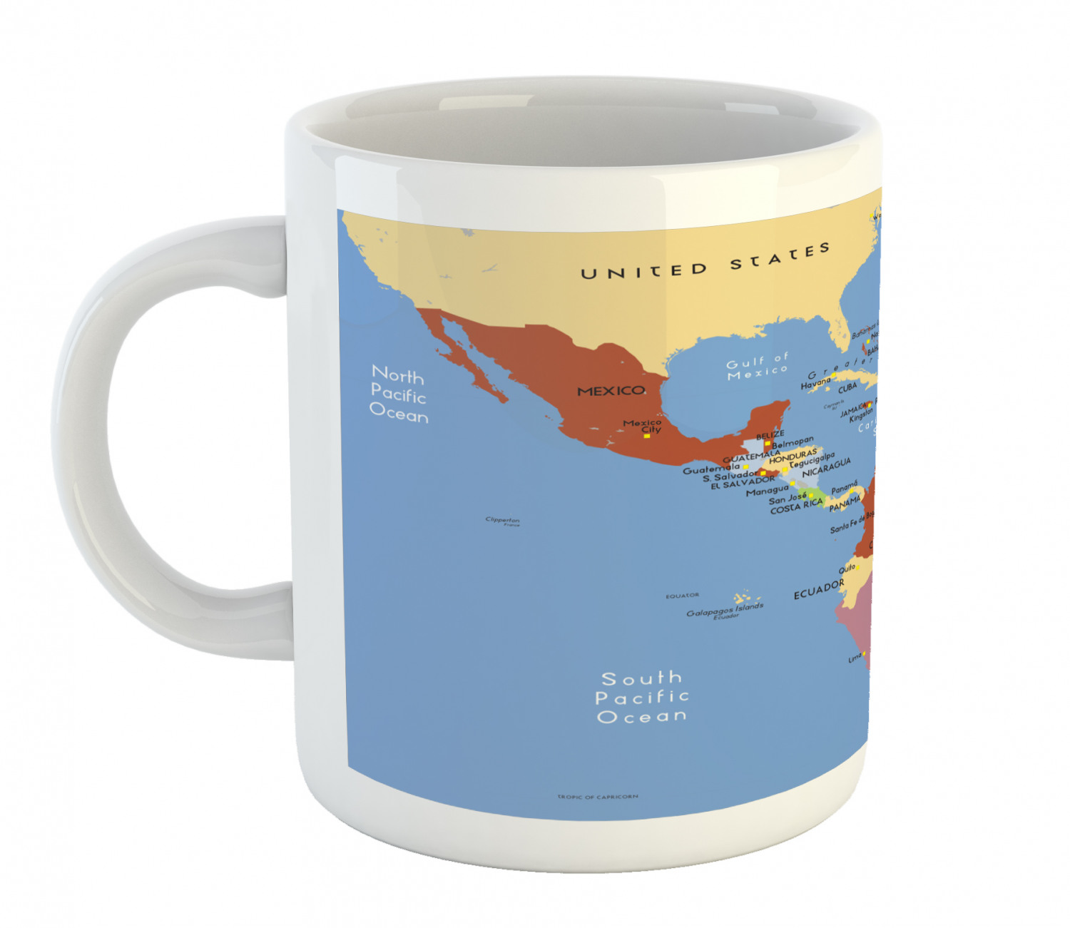 Ceramic Mug for Hot Beverages 11 oz Drink Cup Ambesonne - Picture 191 of 244
