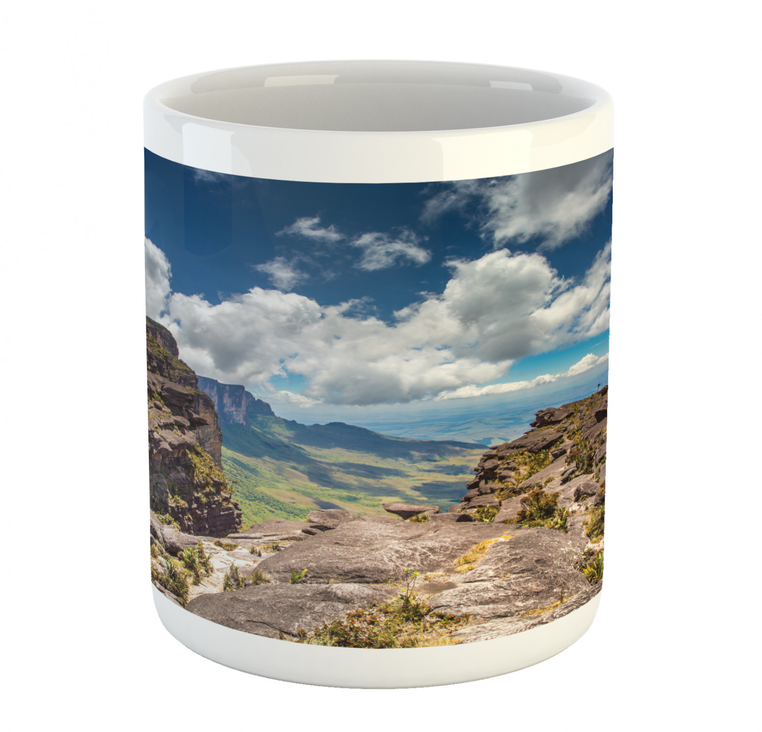 Ceramic Mug for Hot Beverages 11 oz Drink Cup Ambesonne - Picture 113 of 244