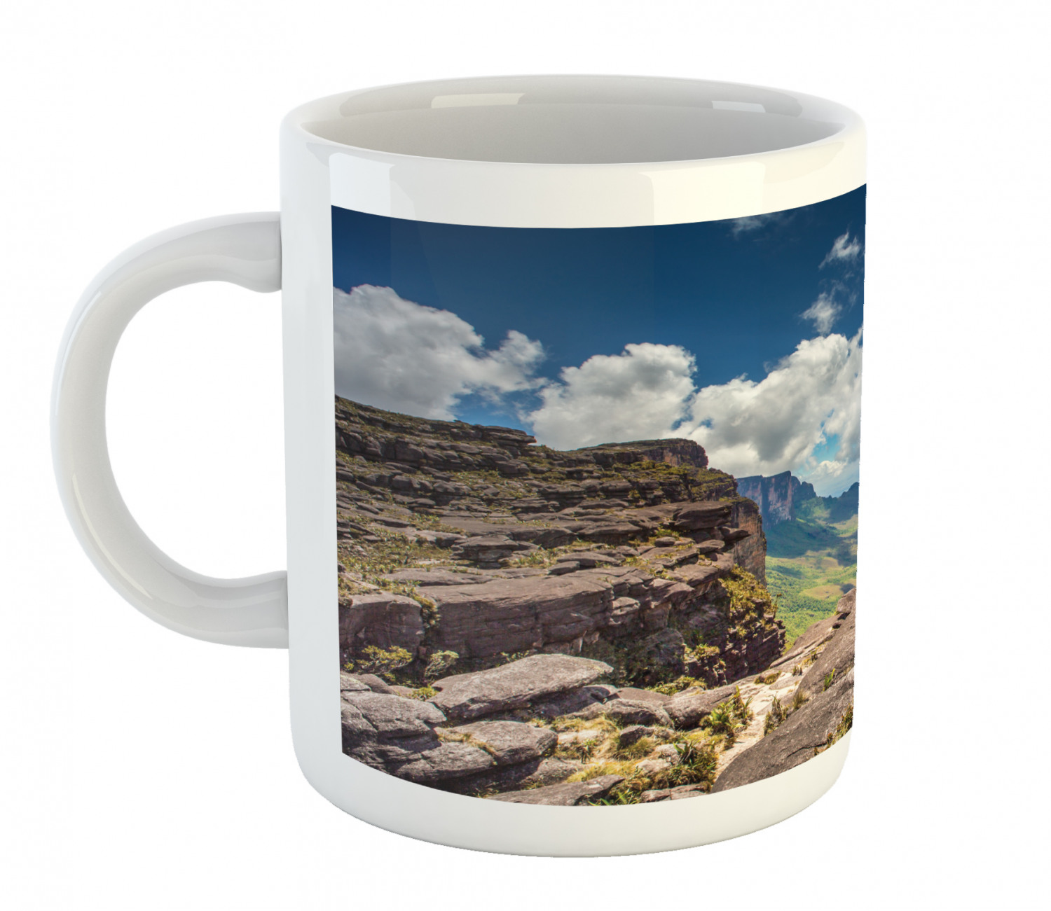 Ceramic Mug for Hot Beverages 11 oz Drink Cup Ambesonne - Picture 115 of 244