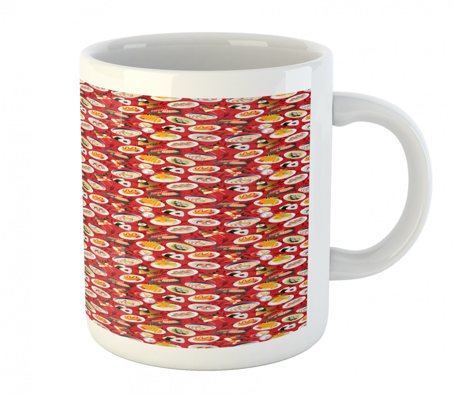 Ceramic Mug for Hot Beverages 11 oz Drink Cup Ambesonne - Picture 26 of 244