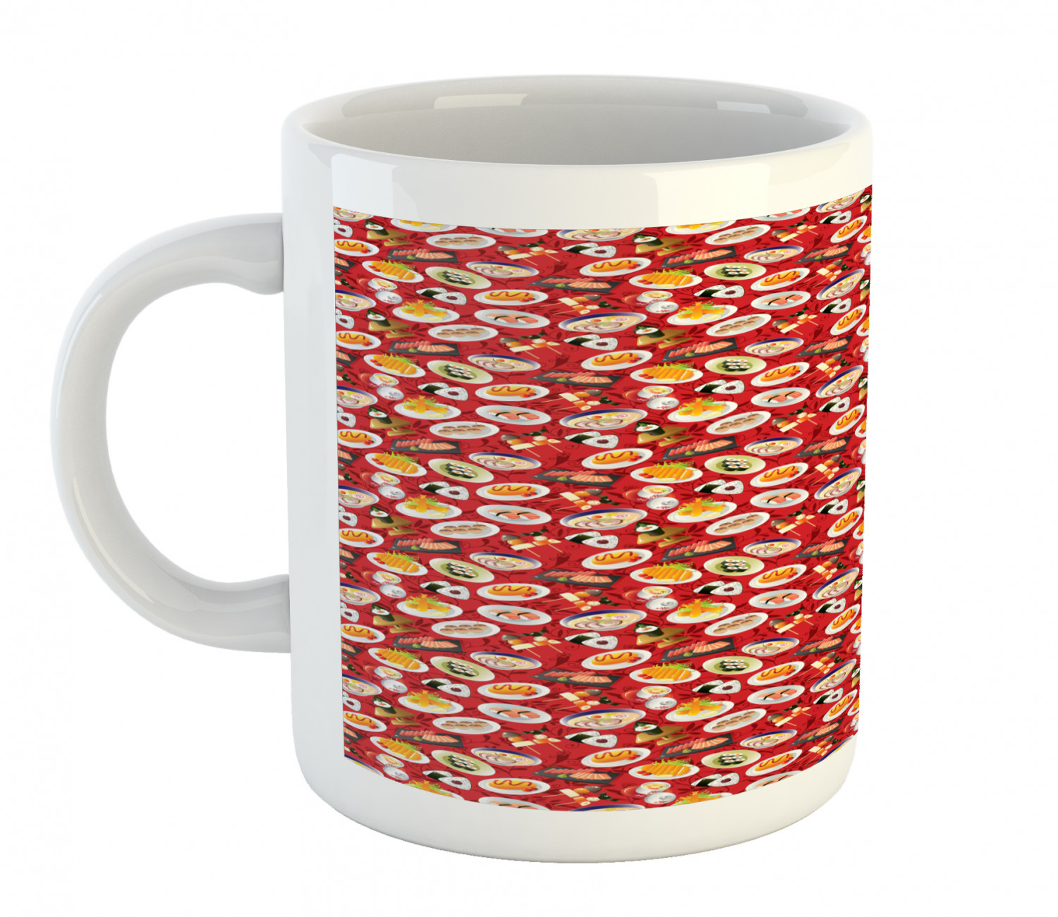 Ceramic Mug for Hot Beverages 11 oz Drink Cup Ambesonne - Picture 27 of 244