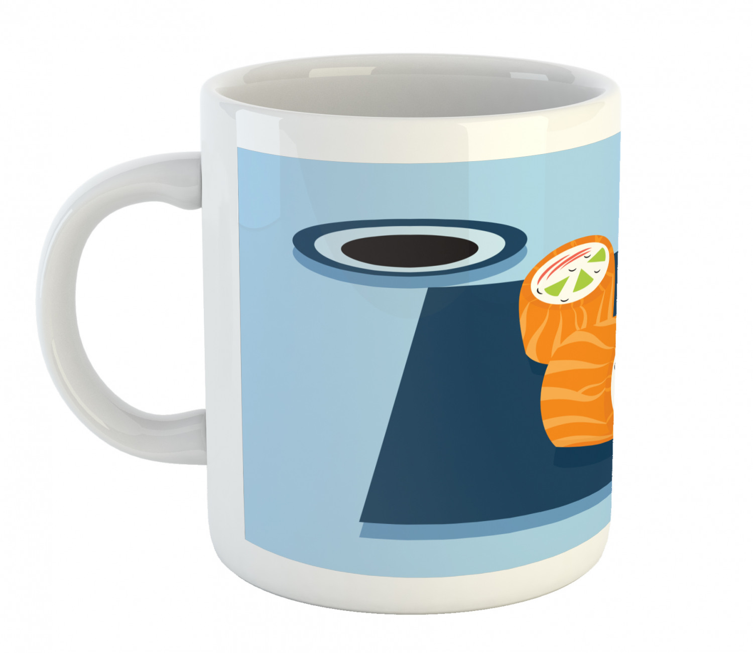 Ceramic Mug for Hot Beverages 11 oz Drink Cup Ambesonne - Picture 51 of 244