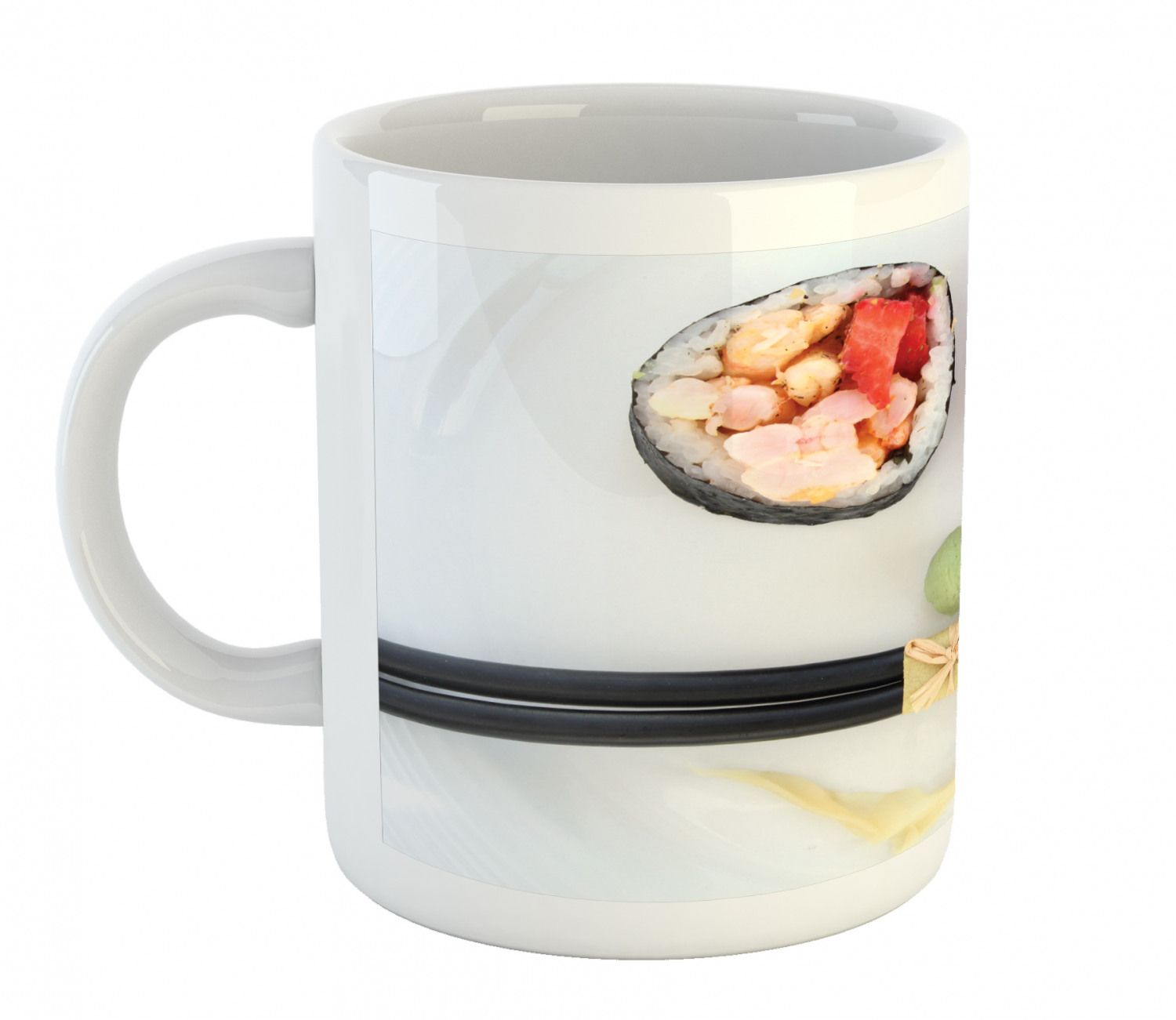 Ceramic Mug for Hot Beverages 11 oz Drink Cup Ambesonne - Picture 207 of 244