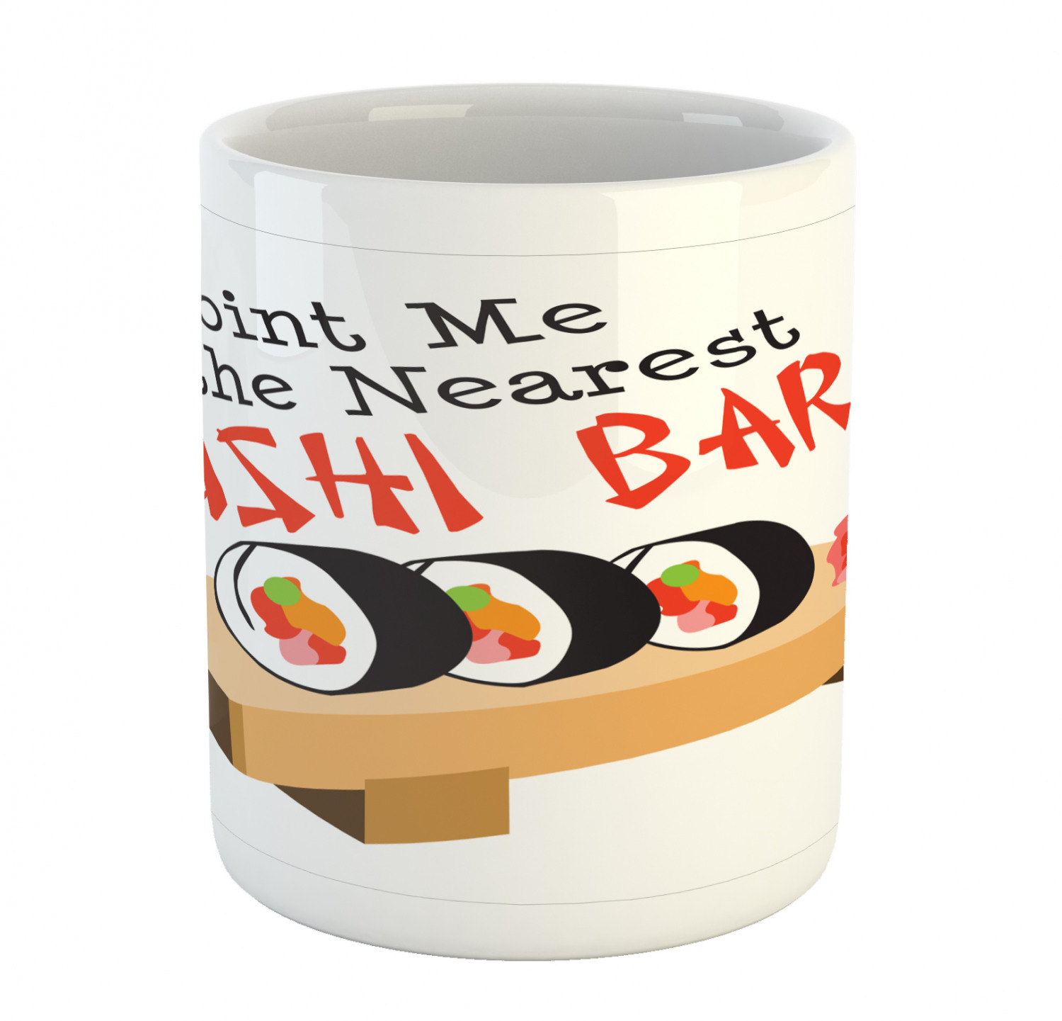 Ceramic Mug for Hot Beverages 11 oz Drink Cup Ambesonne - Picture 169 of 244
