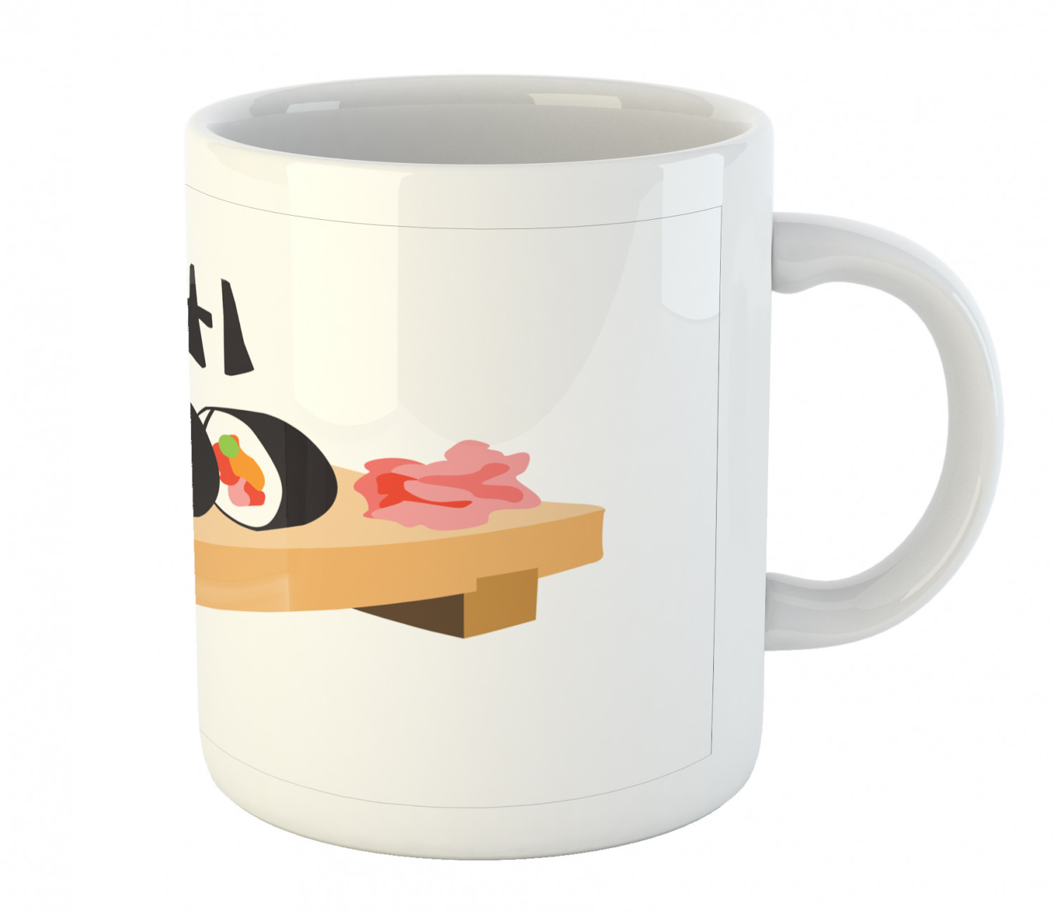 Ceramic Mug for Hot Beverages 11 oz Drink Cup Ambesonne - Picture 214 of 244