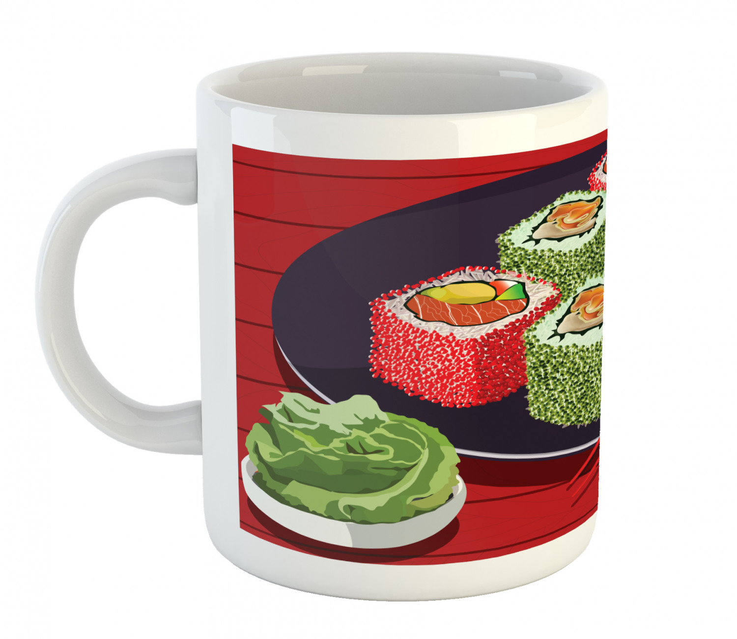Ceramic Mug for Hot Beverages 11 oz Drink Cup Ambesonne - Picture 75 of 244