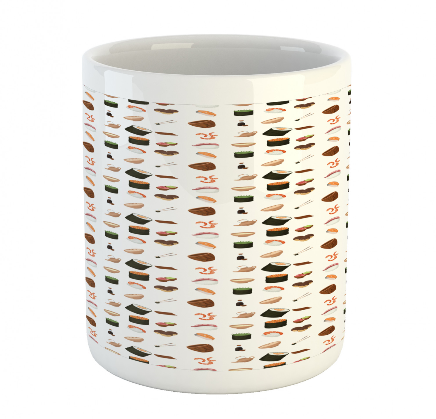 Ceramic Mug for Hot Beverages 11 oz Drink Cup Ambesonne - Picture 129 of 244