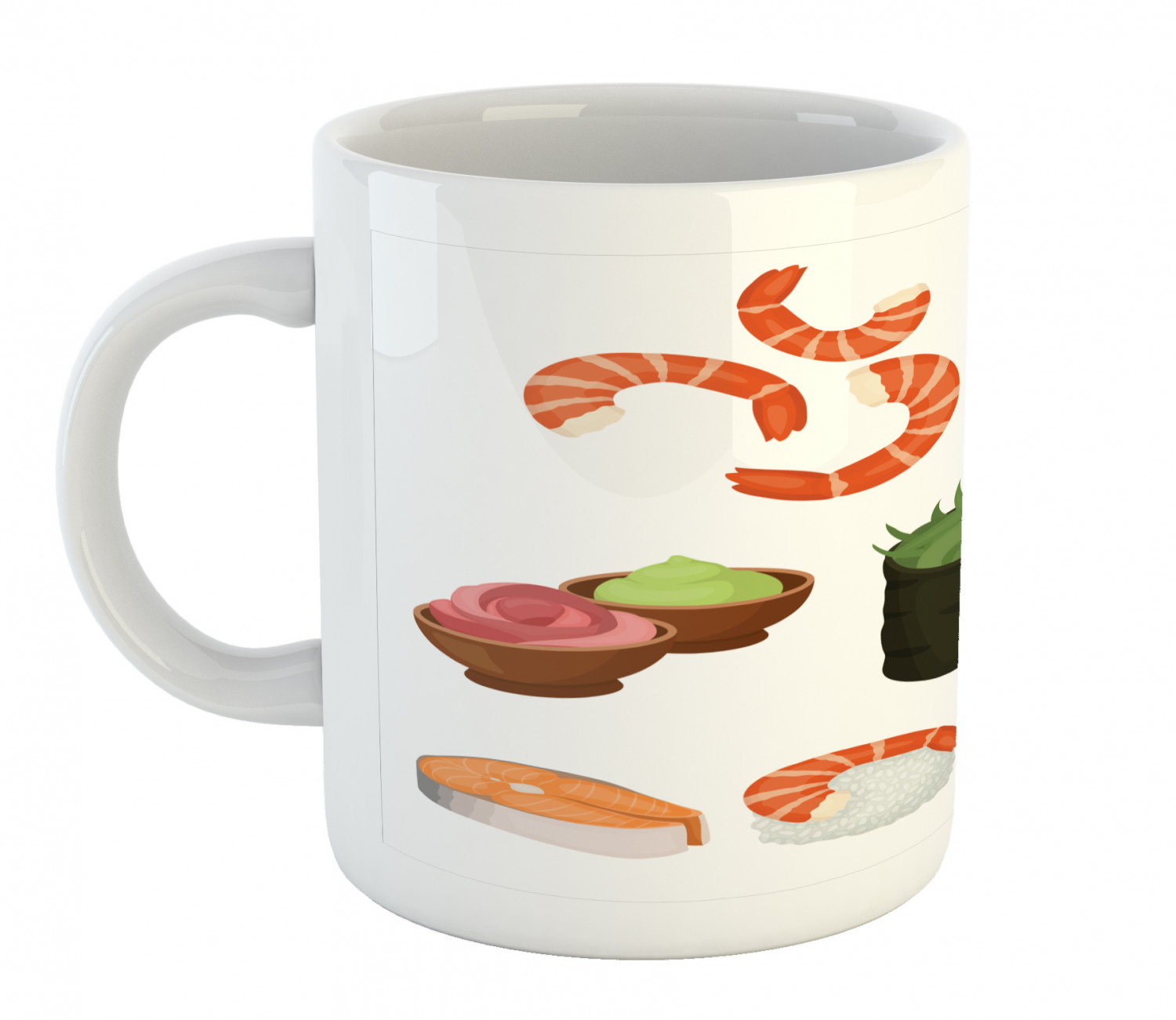Ceramic Mug for Hot Beverages 11 oz Drink Cup Ambesonne - Picture 87 of 244
