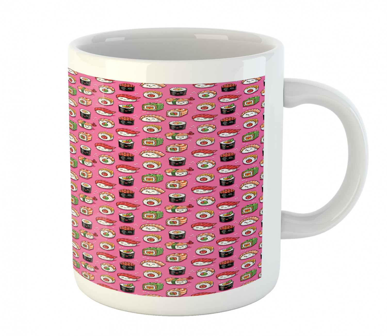 Ceramic Mug for Hot Beverages 11 oz Drink Cup Ambesonne - Picture 134 of 244