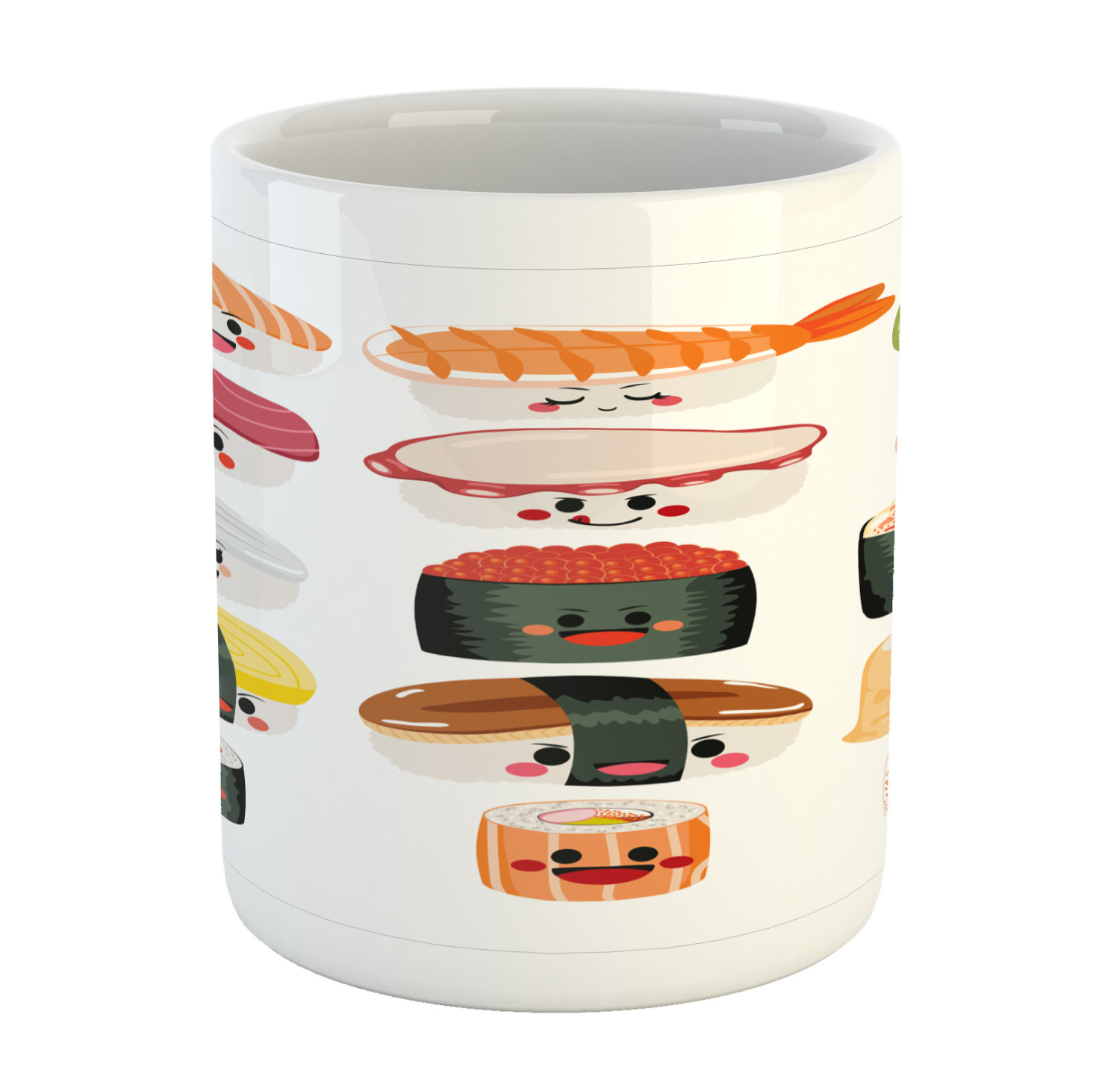 Ceramic Mug for Hot Beverages 11 oz Drink Cup Ambesonne - Picture 93 of 244