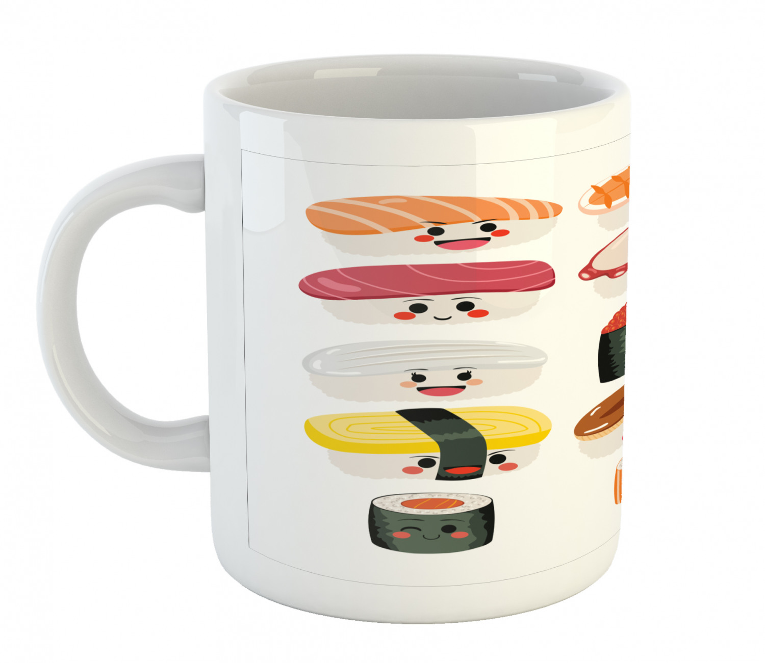 Ceramic Mug for Hot Beverages 11 oz Drink Cup Ambesonne - Picture 95 of 244