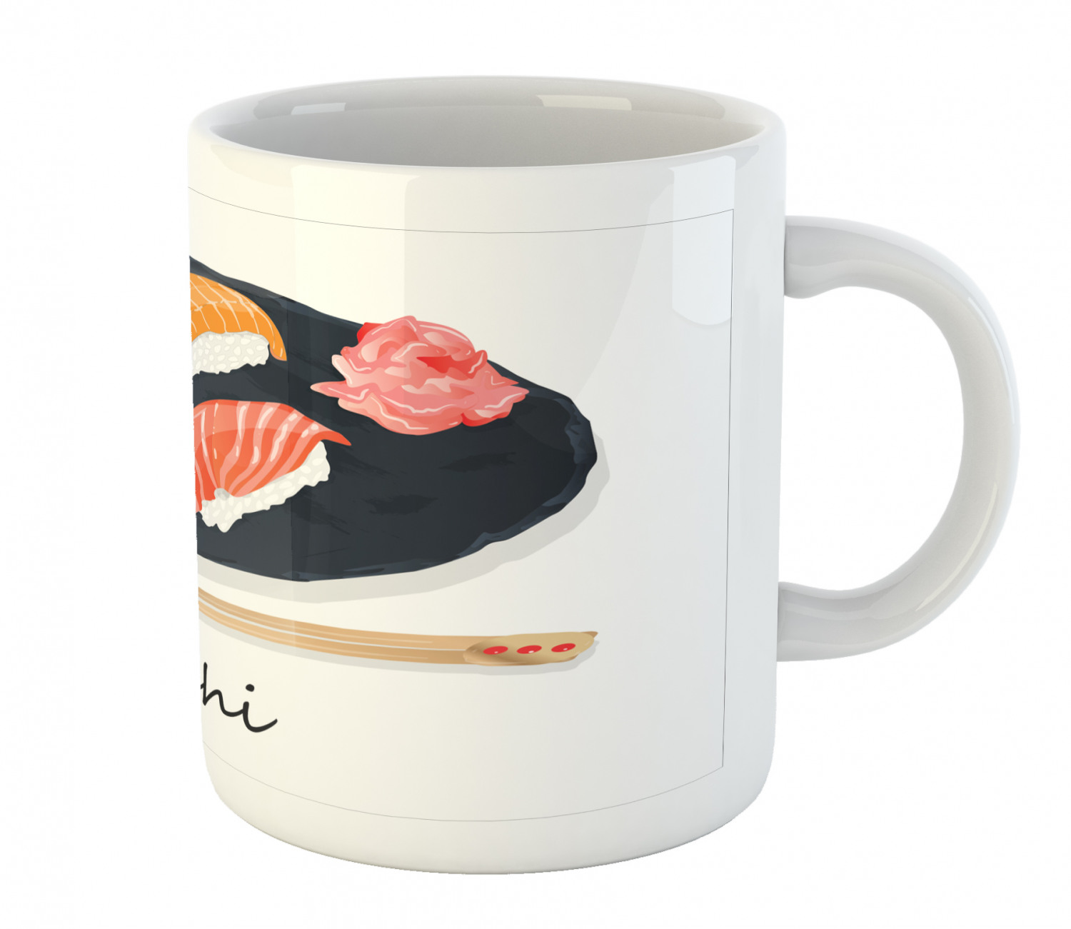 Ceramic Mug for Hot Beverages 11 oz Drink Cup Ambesonne - Picture 210 of 244