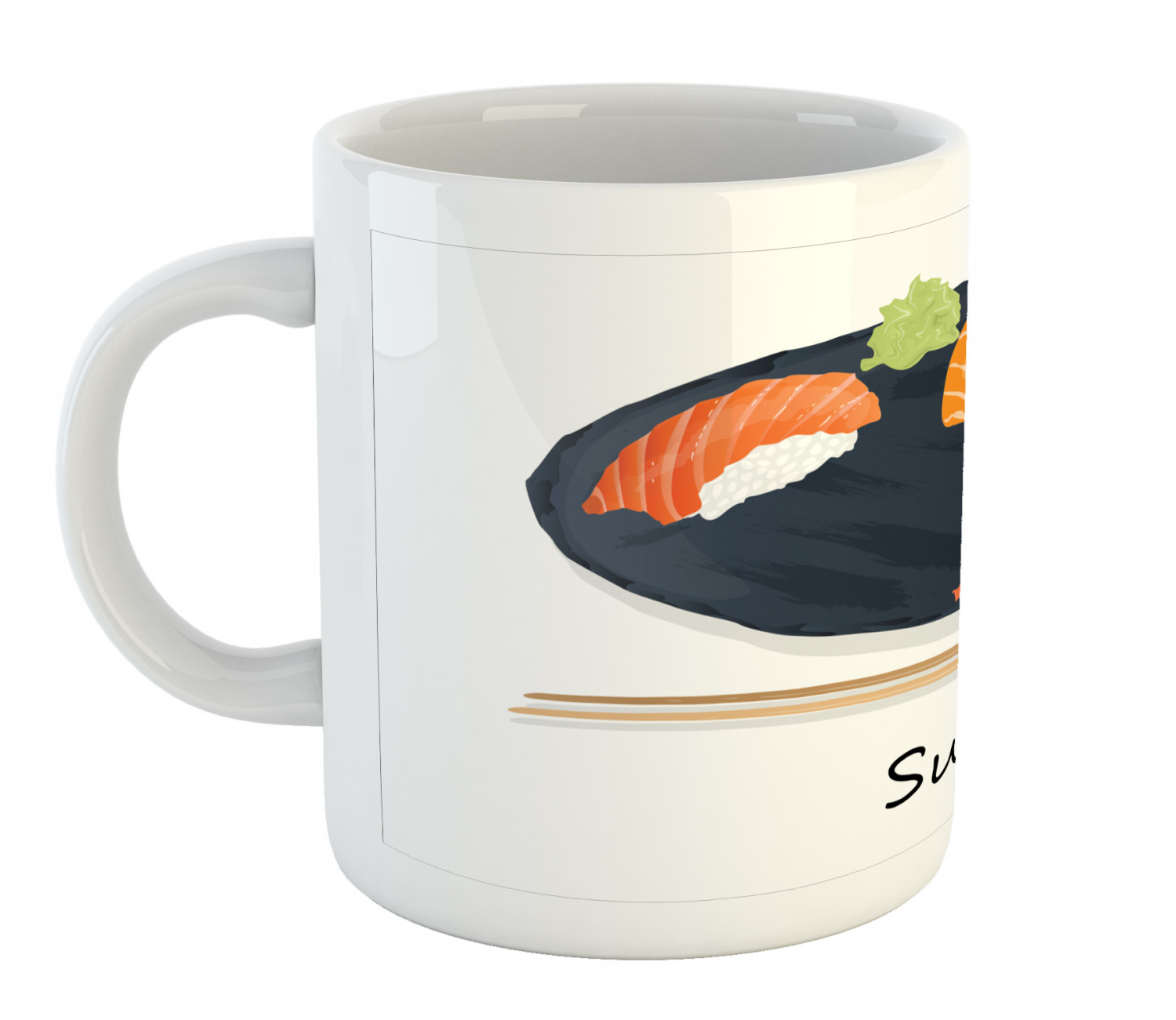 Ceramic Mug for Hot Beverages 11 oz Drink Cup Ambesonne - Picture 211 of 244