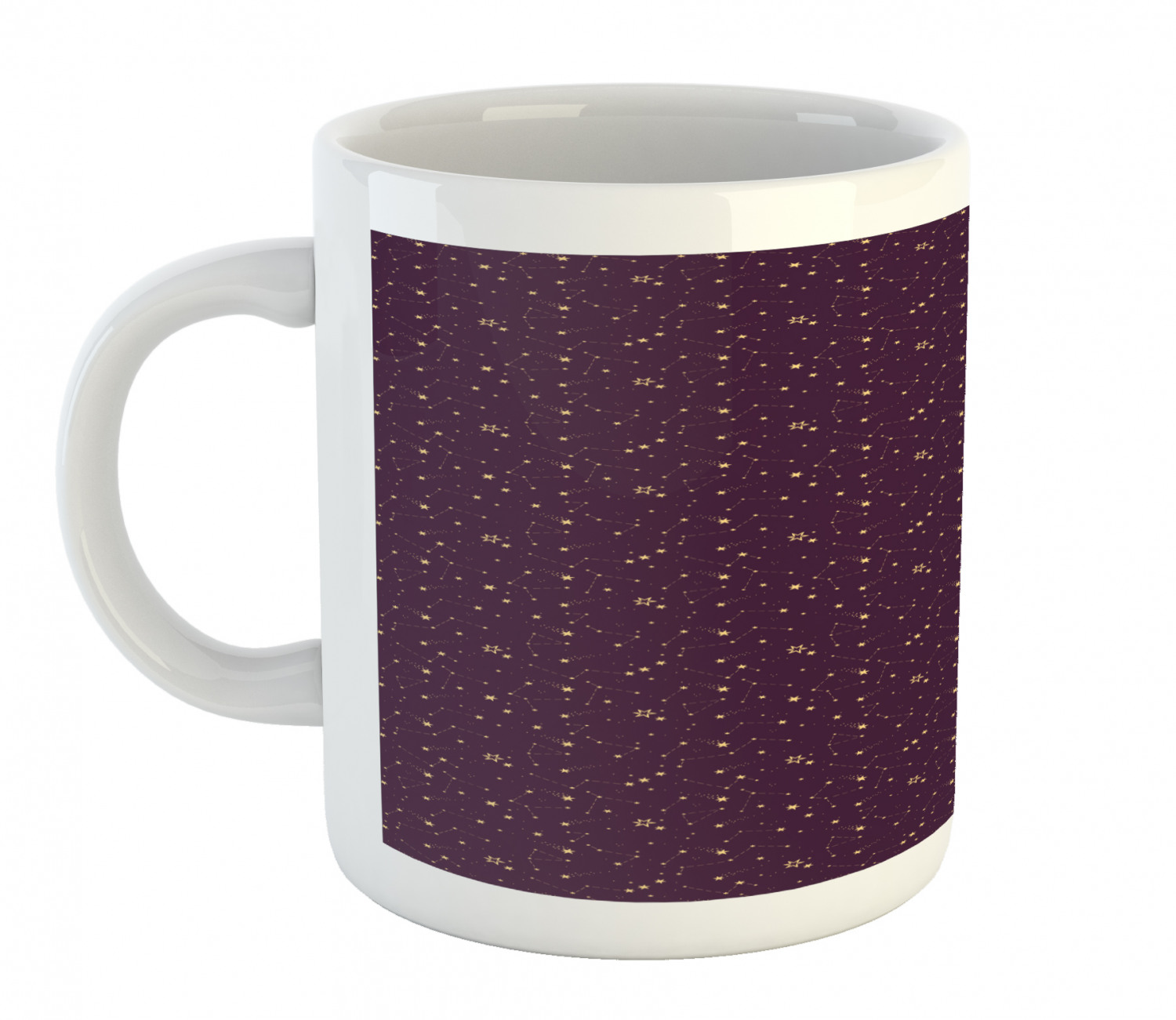 Ceramic Mug for Hot Beverages 11 oz Drink Cup Ambesonne - Picture 55 of 244