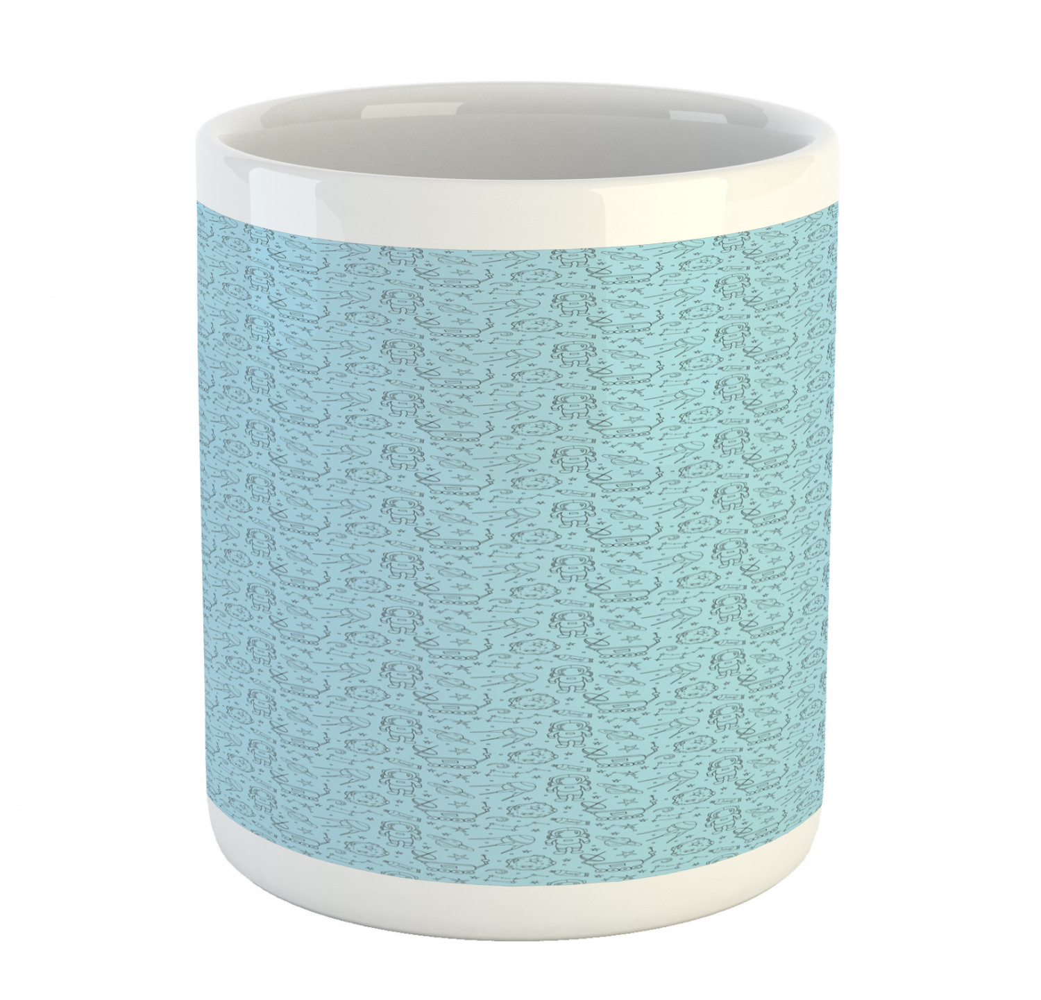 Ceramic Mug for Hot Beverages 11 oz Drink Cup Ambesonne - Picture 81 of 244