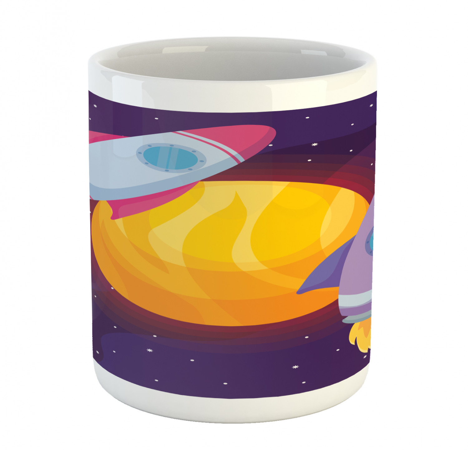 Ceramic Mug for Hot Beverages 11 oz Drink Cup Ambesonne - Picture 177 of 244