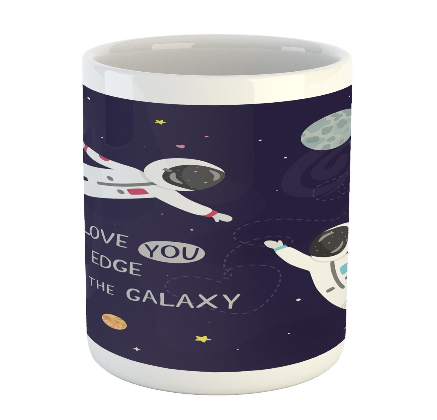 Ceramic Mug for Hot Beverages 11 oz Drink Cup Ambesonne - Picture 141 of 244