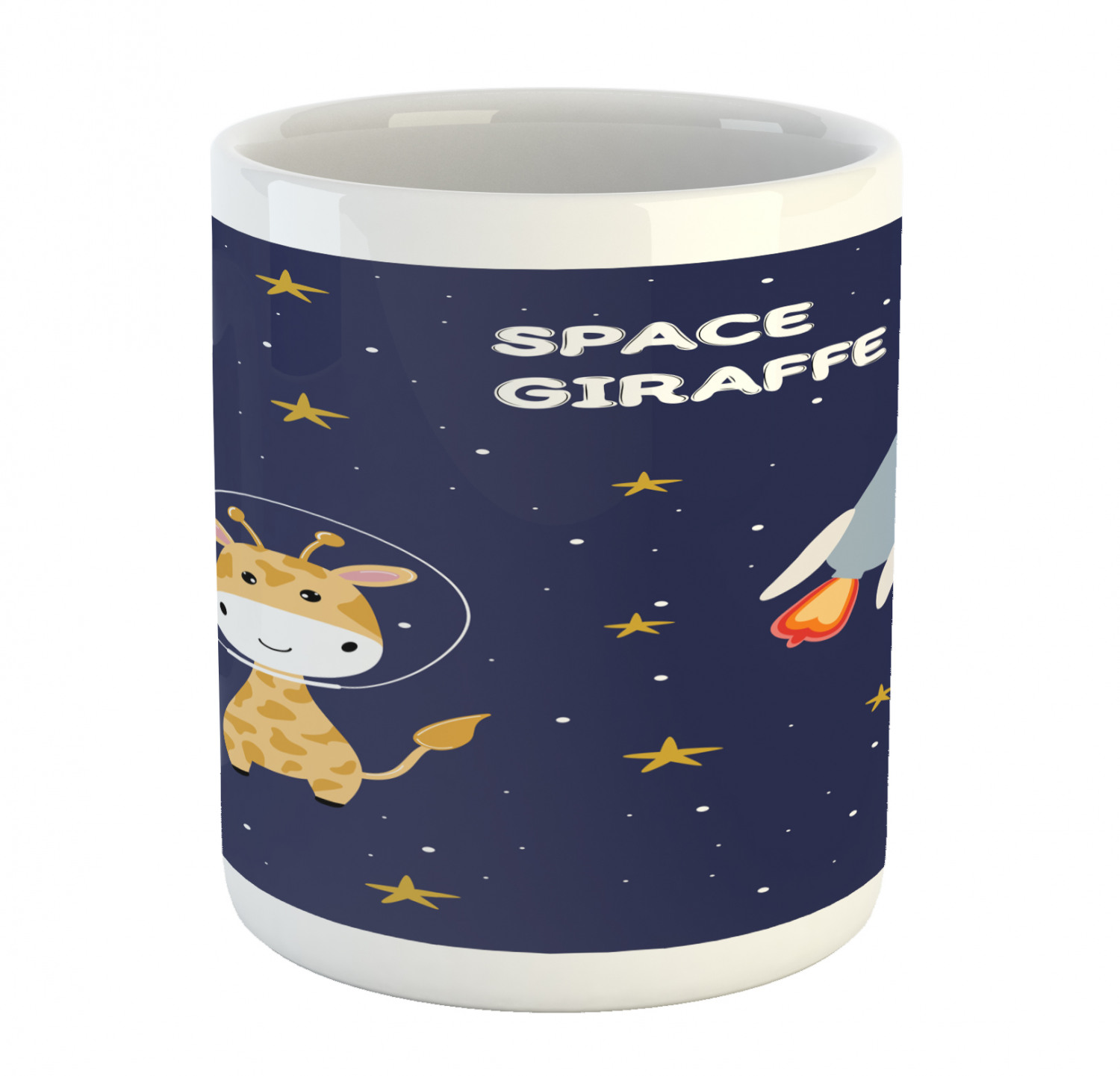 Ceramic Mug for Hot Beverages 11 oz Drink Cup Ambesonne - Picture 193 of 244