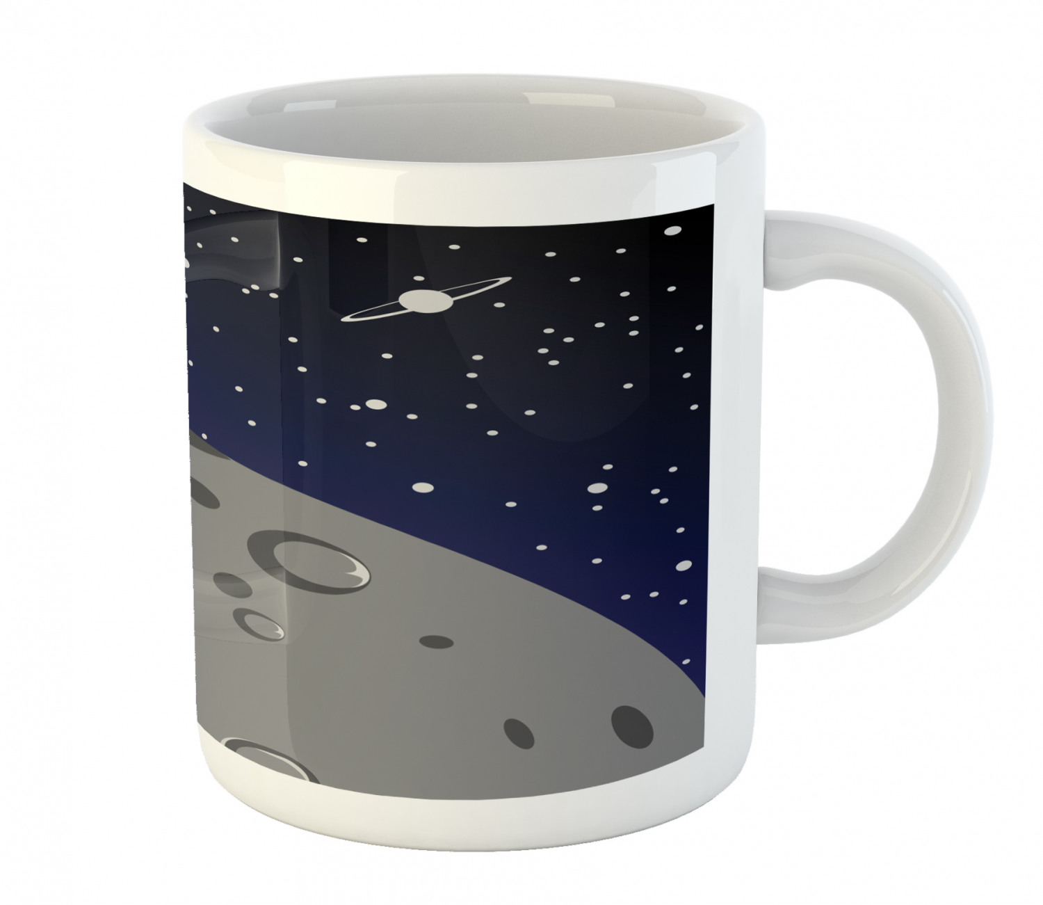 Ceramic Mug for Hot Beverages 11 oz Drink Cup Ambesonne - Picture 146 of 244