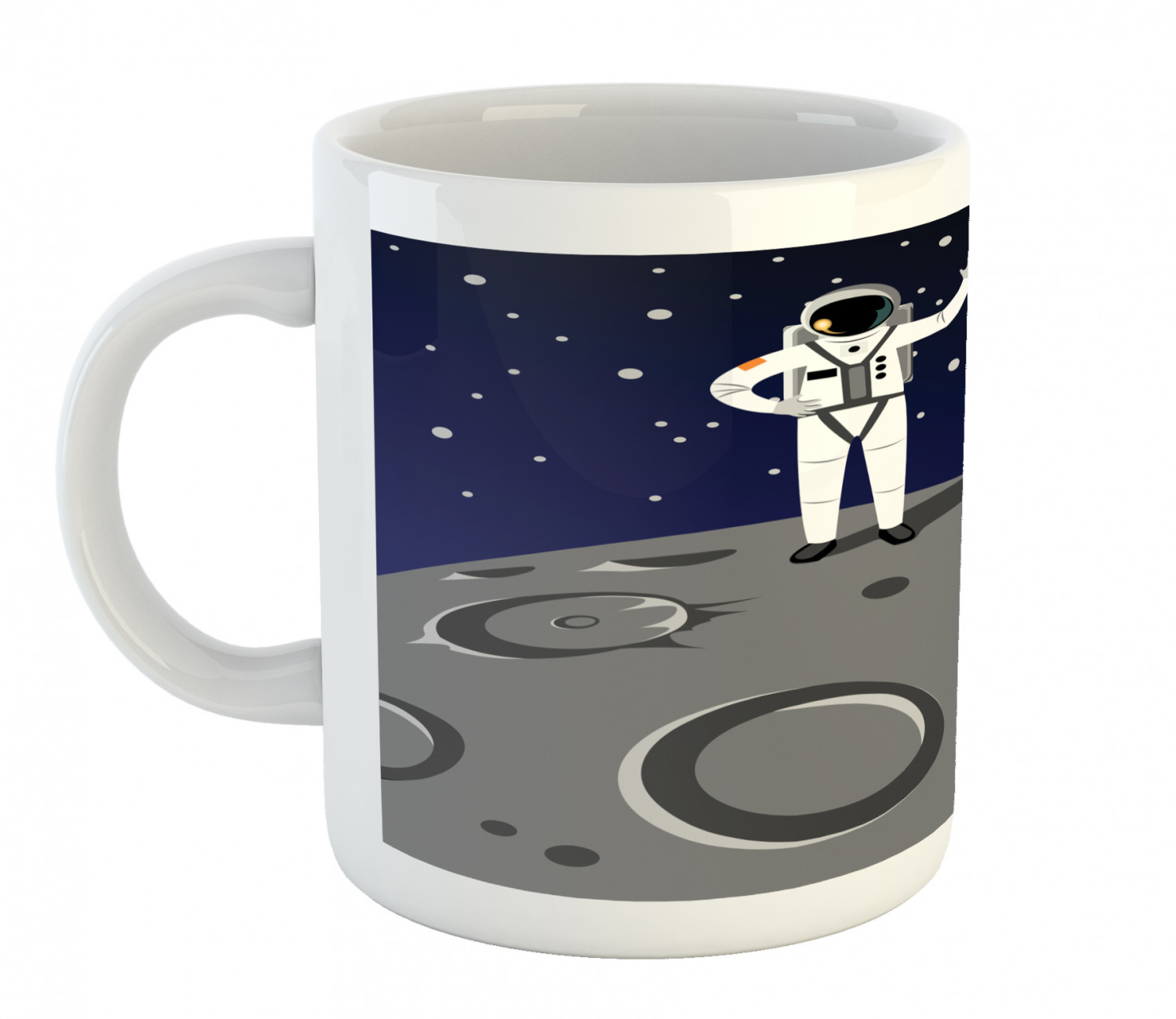 Ceramic Mug for Hot Beverages 11 oz Drink Cup Ambesonne - Picture 147 of 244