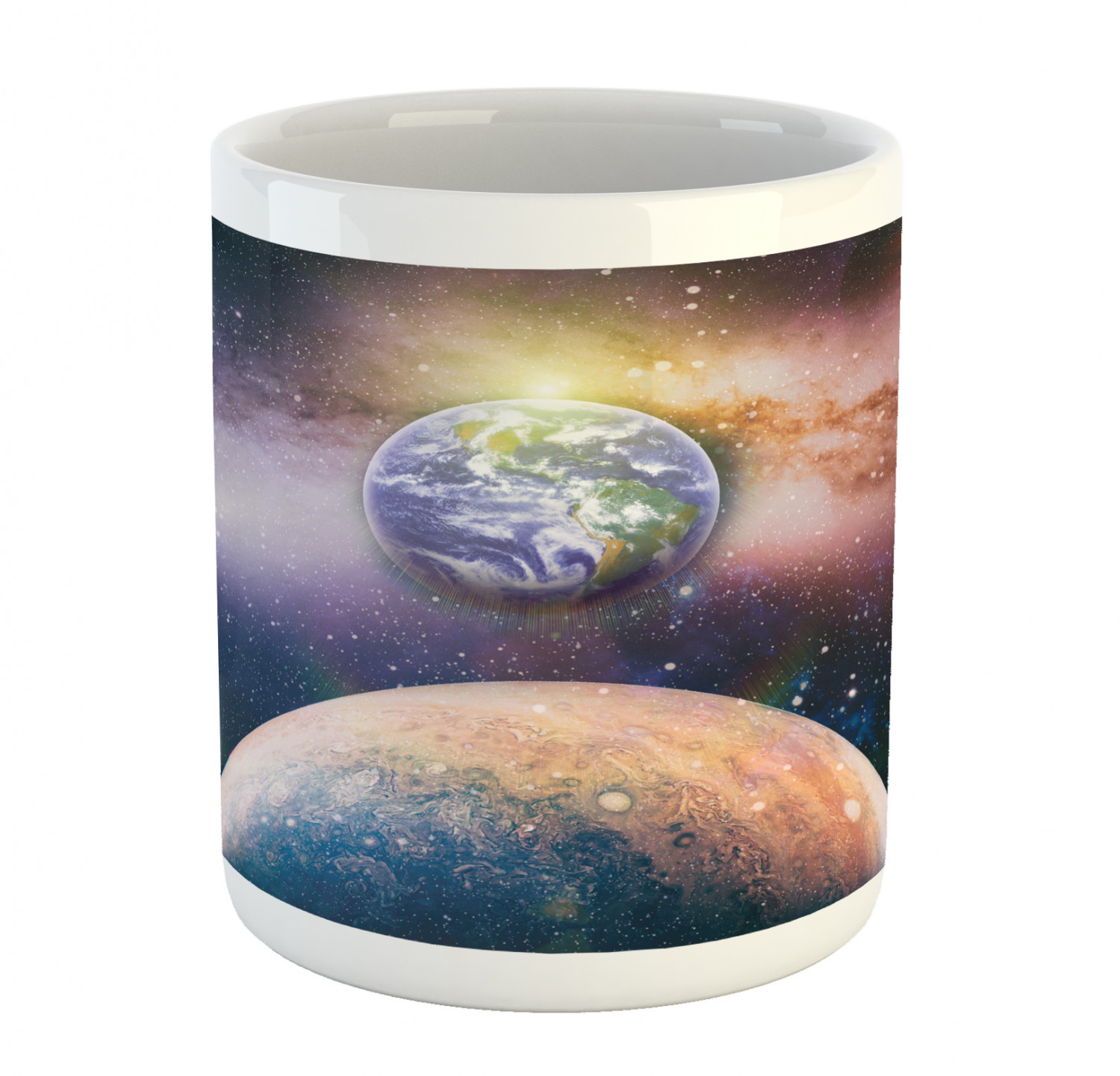 Ceramic Mug for Hot Beverages 11 oz Drink Cup Ambesonne - Picture 157 of 244