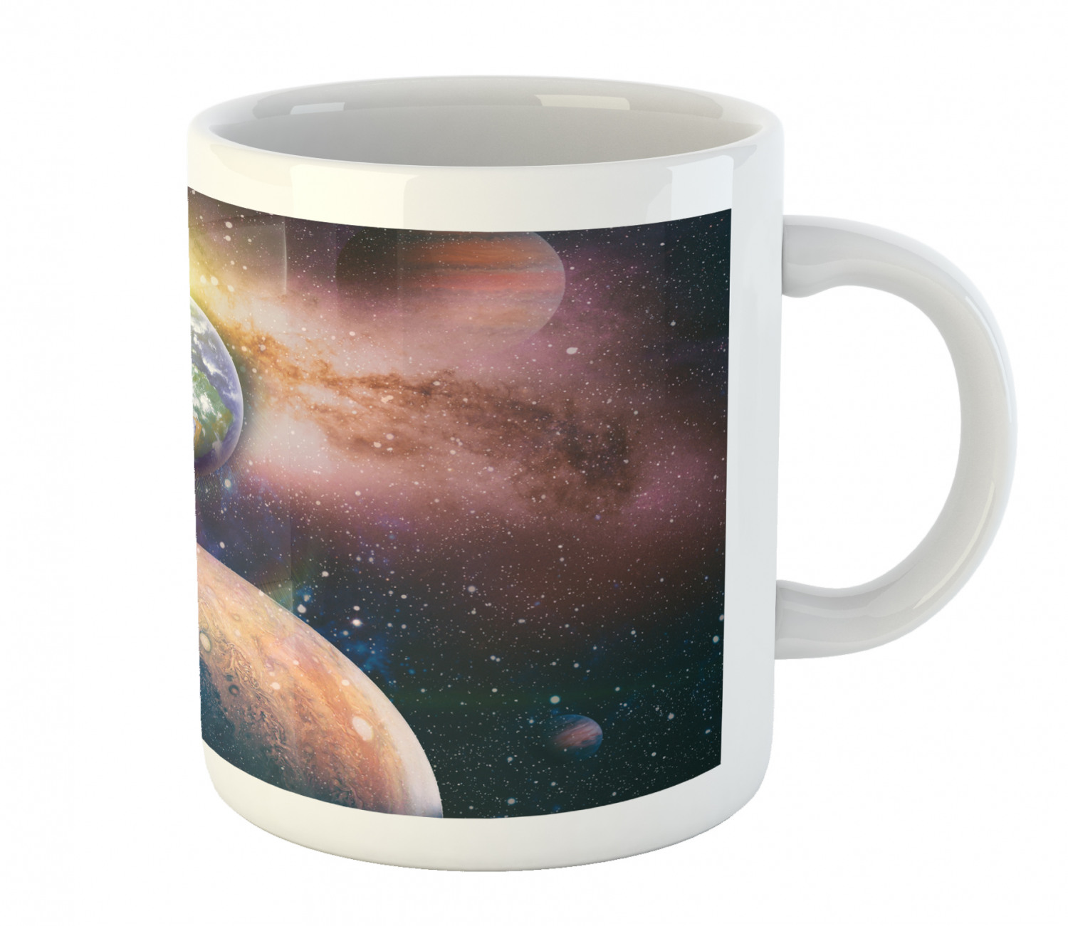 Ceramic Mug for Hot Beverages 11 oz Drink Cup Ambesonne - Picture 158 of 244