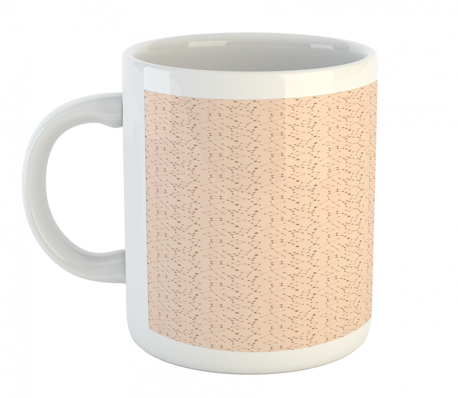 Ceramic Mug for Hot Beverages 11 oz Drink Cup Ambesonne - Picture 59 of 244