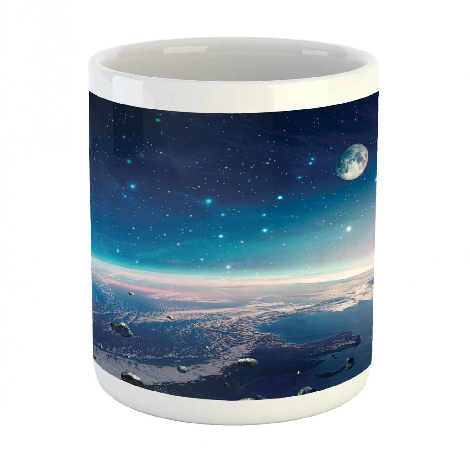 Ceramic Mug for Hot Beverages 11 oz Drink Cup Ambesonne - Picture 121 of 244
