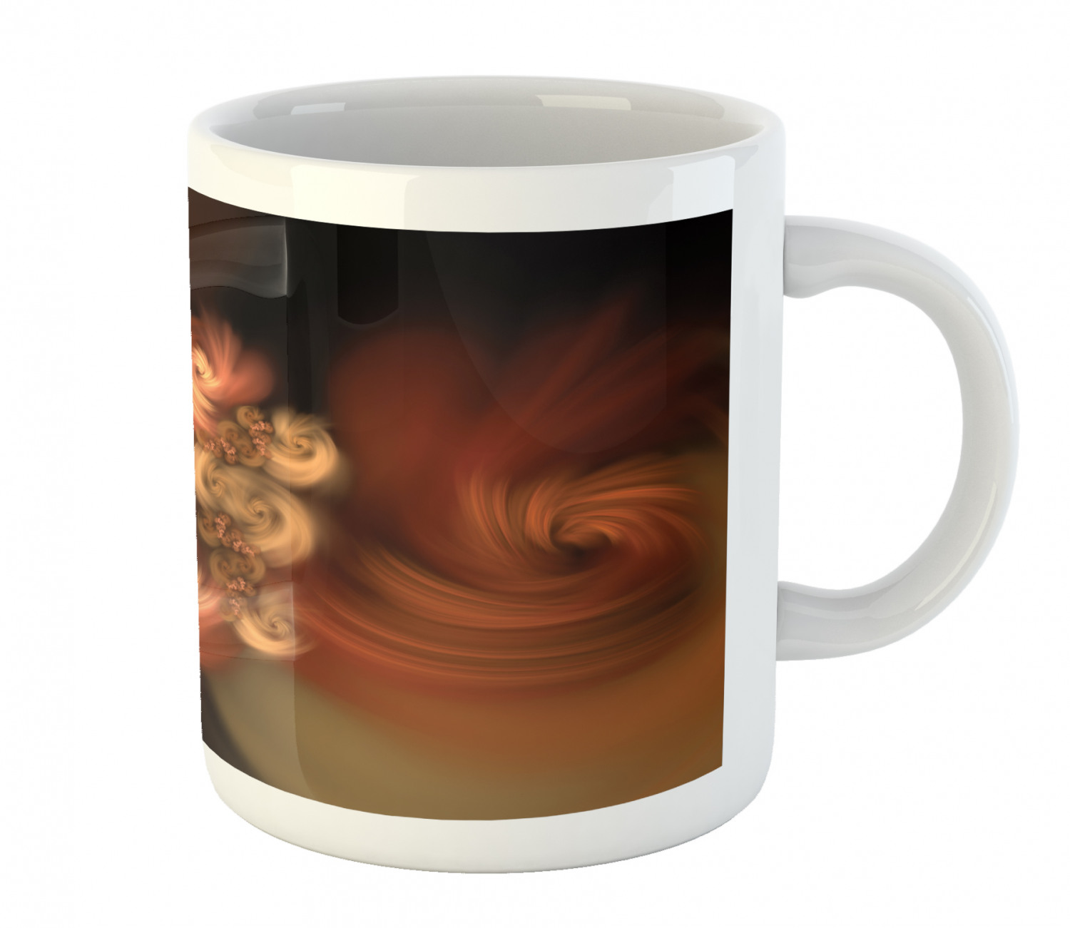 Ambesonne Abstract Surreal Ceramic Coffee Mug Cup for Water Tea Drinks, 11 oz - Picture 86 of 244