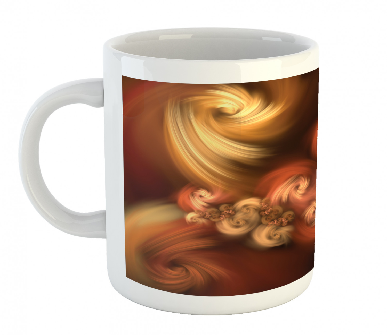 Ambesonne Abstract Surreal Ceramic Coffee Mug Cup for Water Tea Drinks, 11 oz - Picture 87 of 244