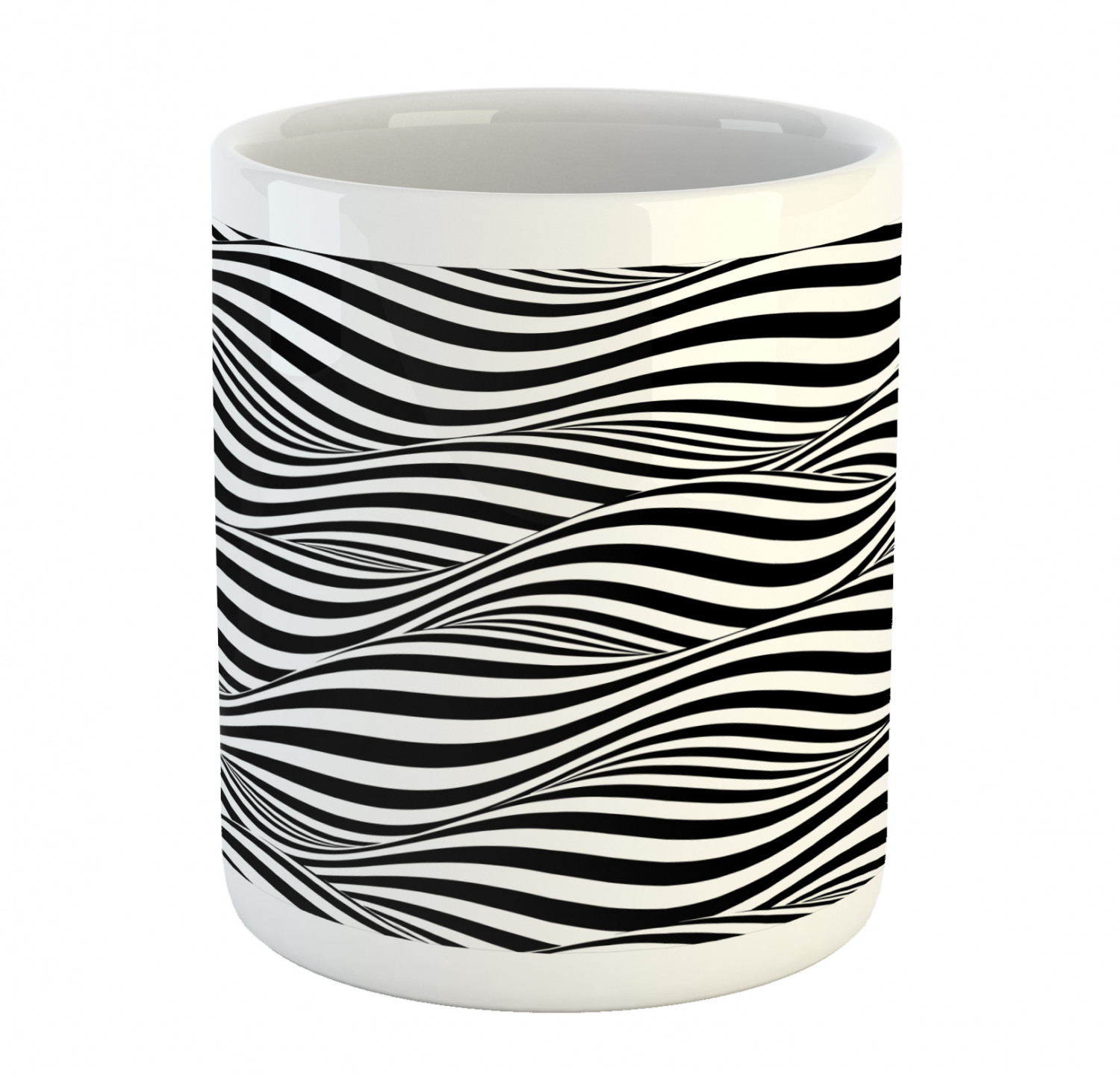 Ambesonne Abstract Surreal Ceramic Coffee Mug Cup for Water Tea Drinks, 11 oz - Picture 153 of 244