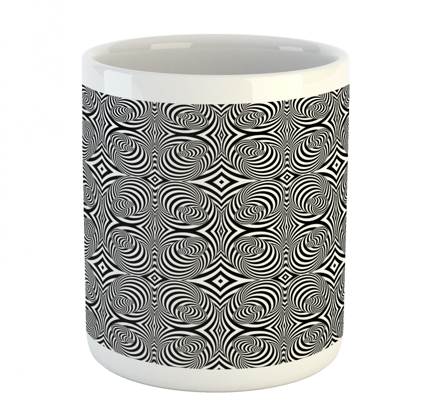 Ambesonne Abstract Surreal Ceramic Coffee Mug Cup for Water Tea Drinks, 11 oz - Picture 113 of 244