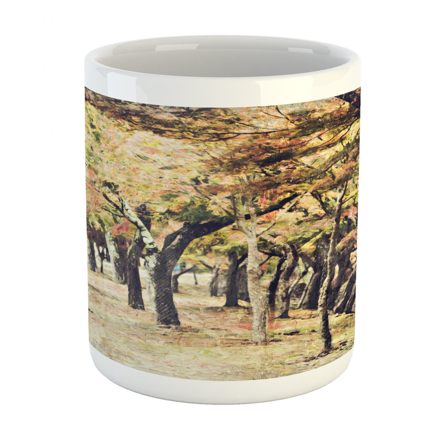 Ambesonne Abstract Surreal Ceramic Coffee Mug Cup for Water Tea Drinks, 11 oz - Picture 161 of 244