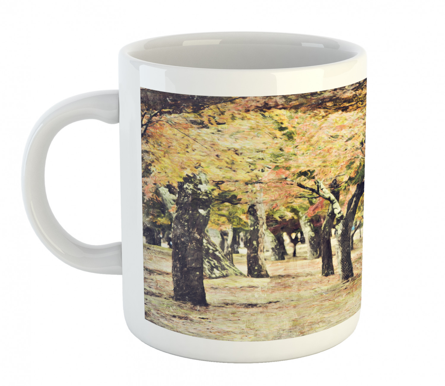 Ambesonne Abstract Surreal Ceramic Coffee Mug Cup for Water Tea Drinks, 11 oz - Picture 163 of 244