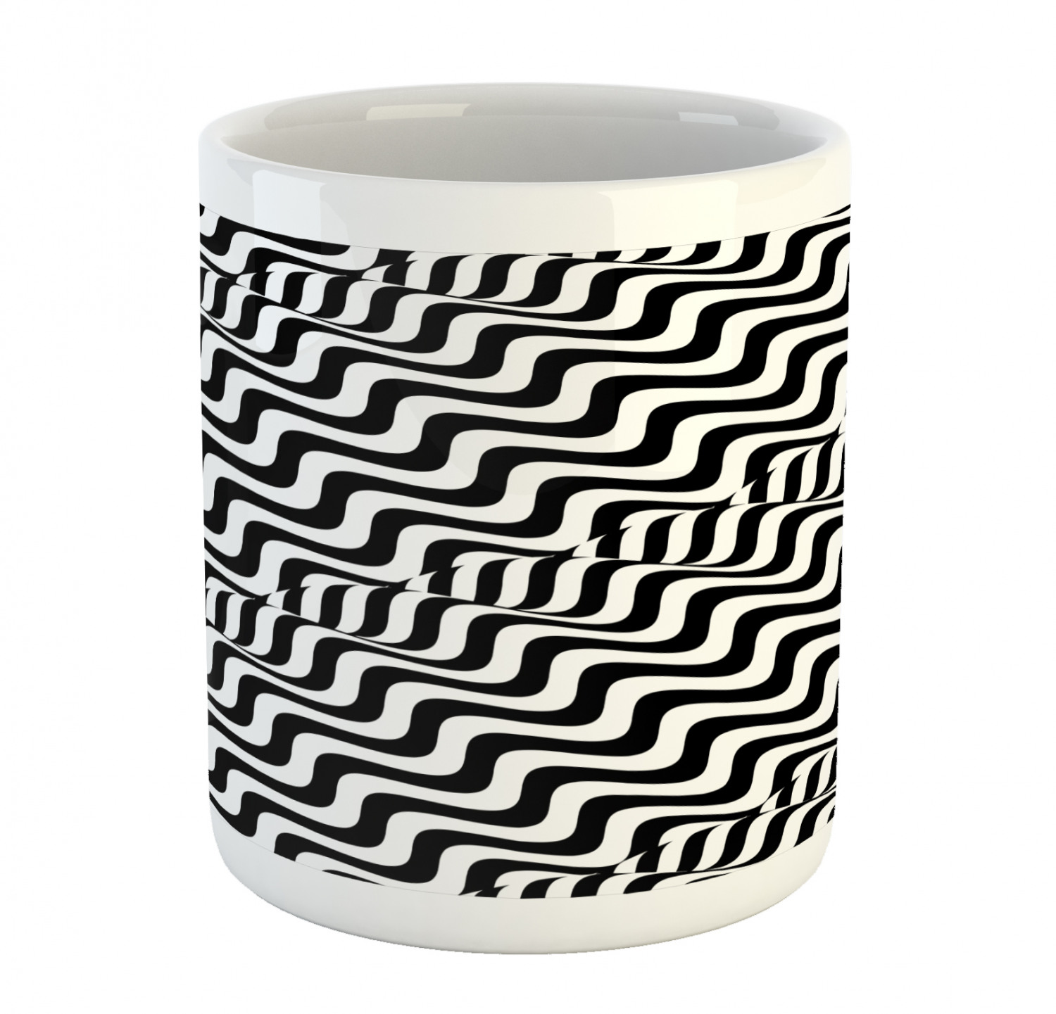 Ambesonne Abstract Surreal Ceramic Coffee Mug Cup for Water Tea Drinks, 11 oz - Picture 141 of 244