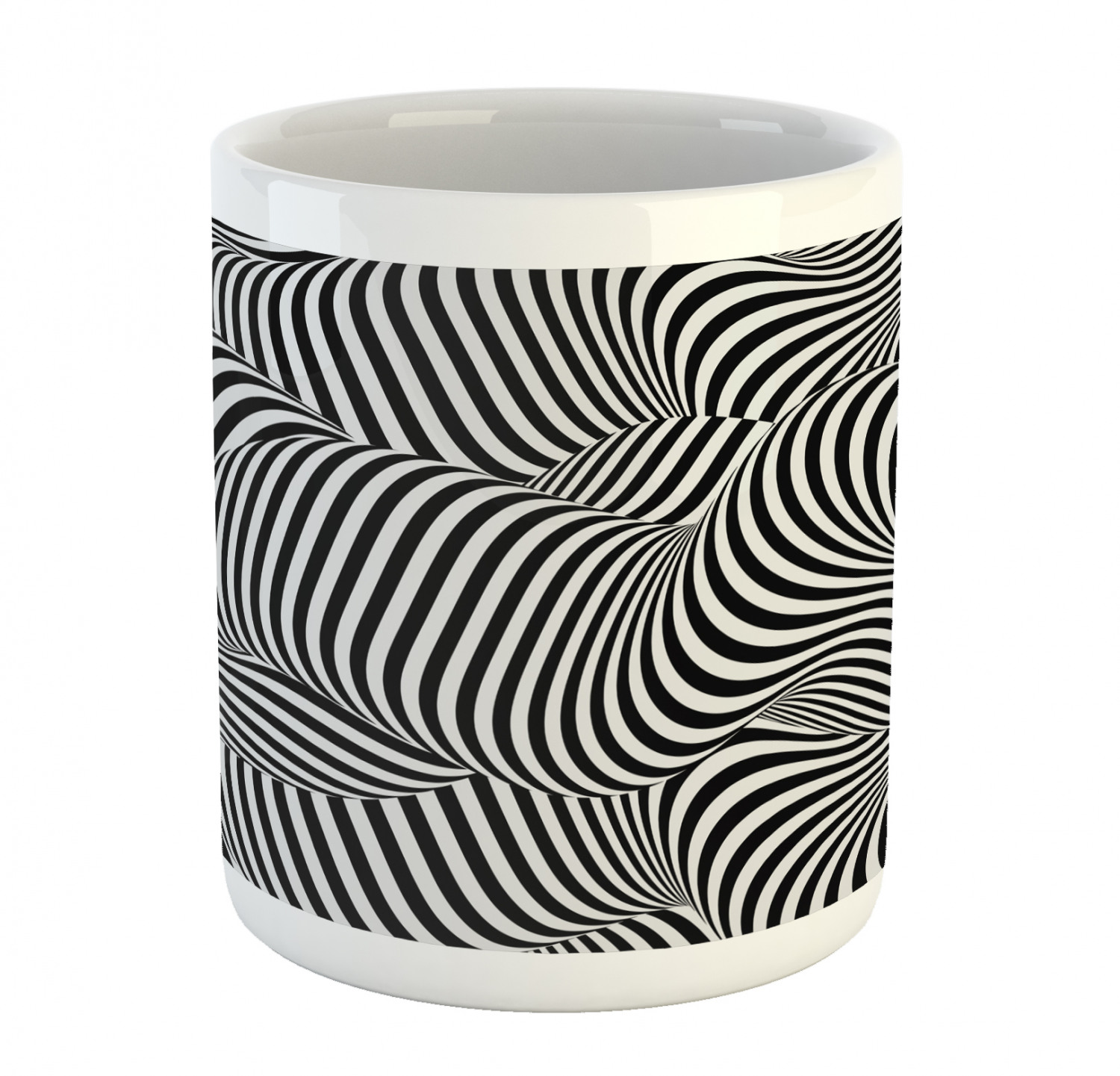 Ambesonne Abstract Surreal Ceramic Coffee Mug Cup for Water Tea Drinks, 11 oz - Picture 173 of 244