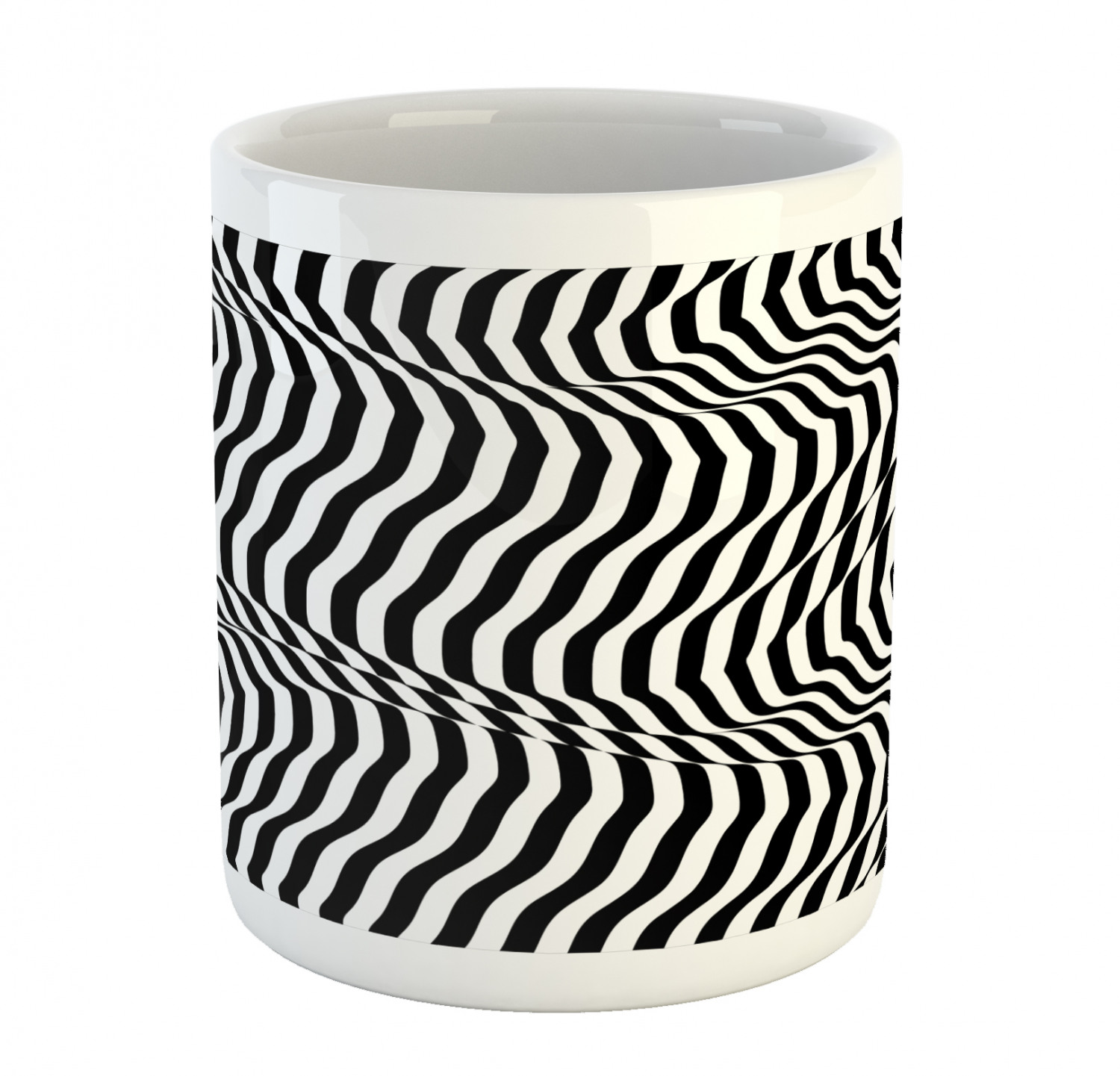 Ambesonne Abstract Surreal Ceramic Coffee Mug Cup for Water Tea Drinks, 11 oz - Picture 117 of 244