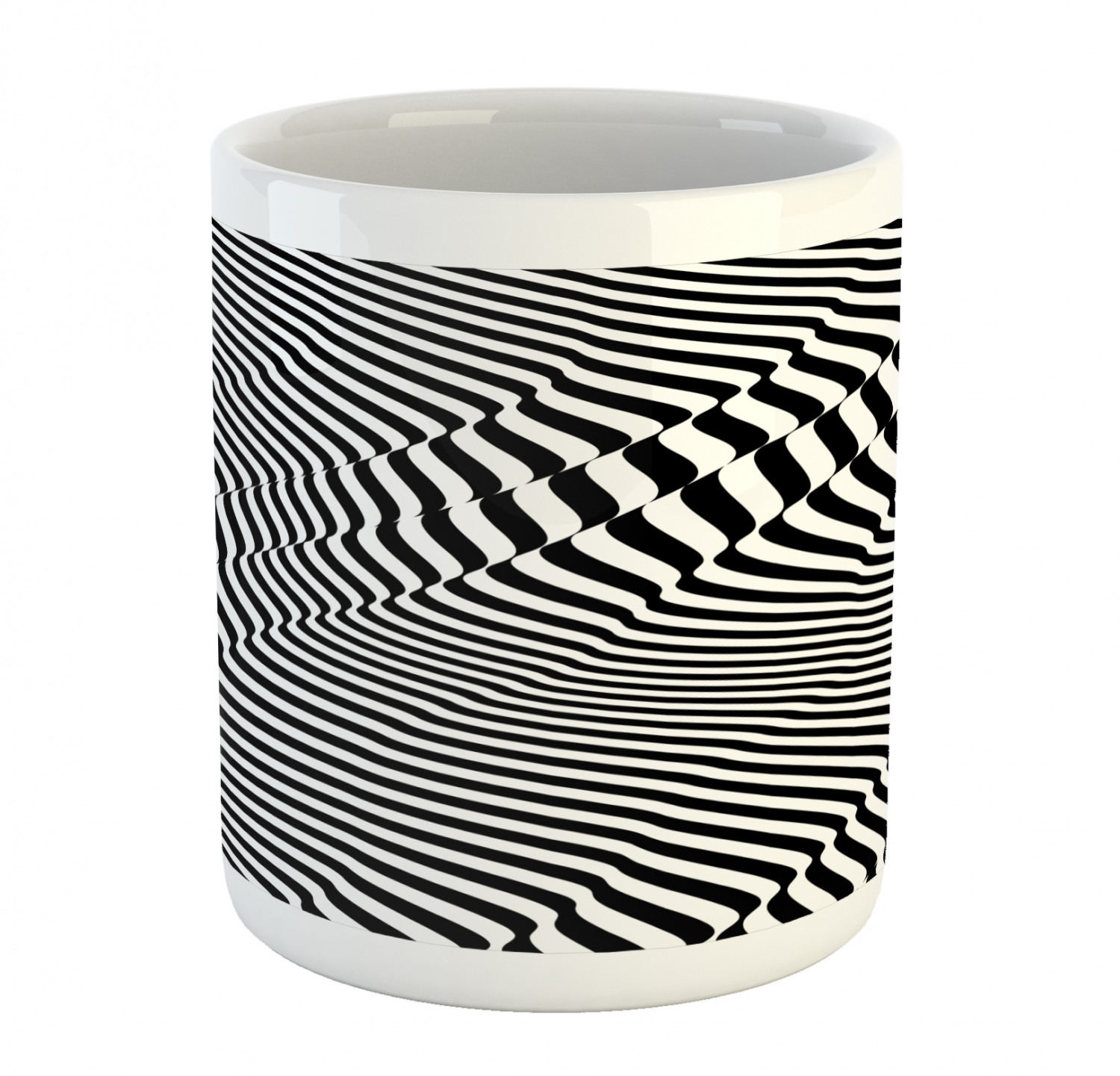 Ambesonne Abstract Surreal Ceramic Coffee Mug Cup for Water Tea Drinks, 11 oz - Picture 177 of 244