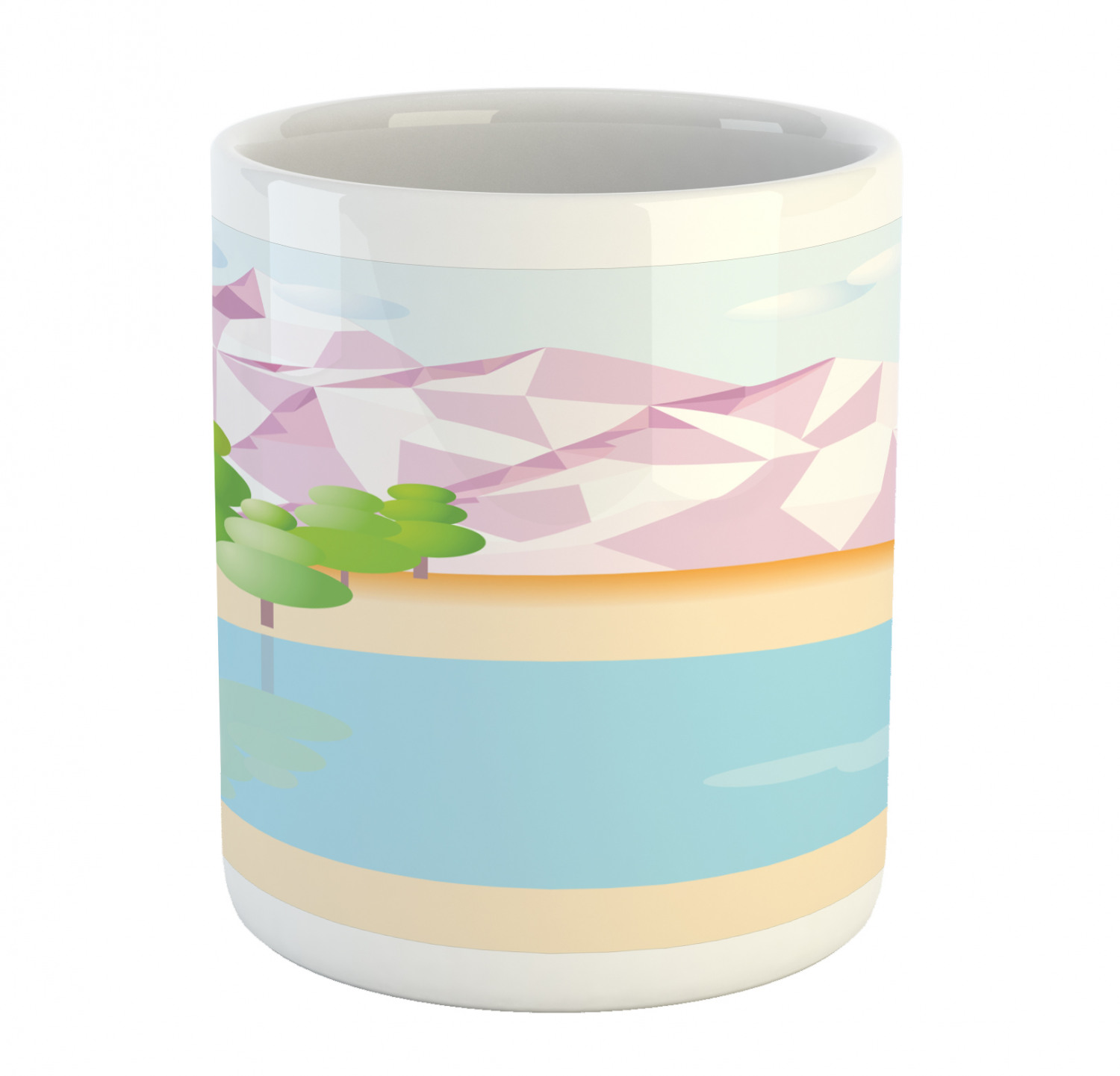 Ambesonne Abstract Surreal Ceramic Coffee Mug Cup for Water Tea Drinks, 11 oz - Picture 193 of 244
