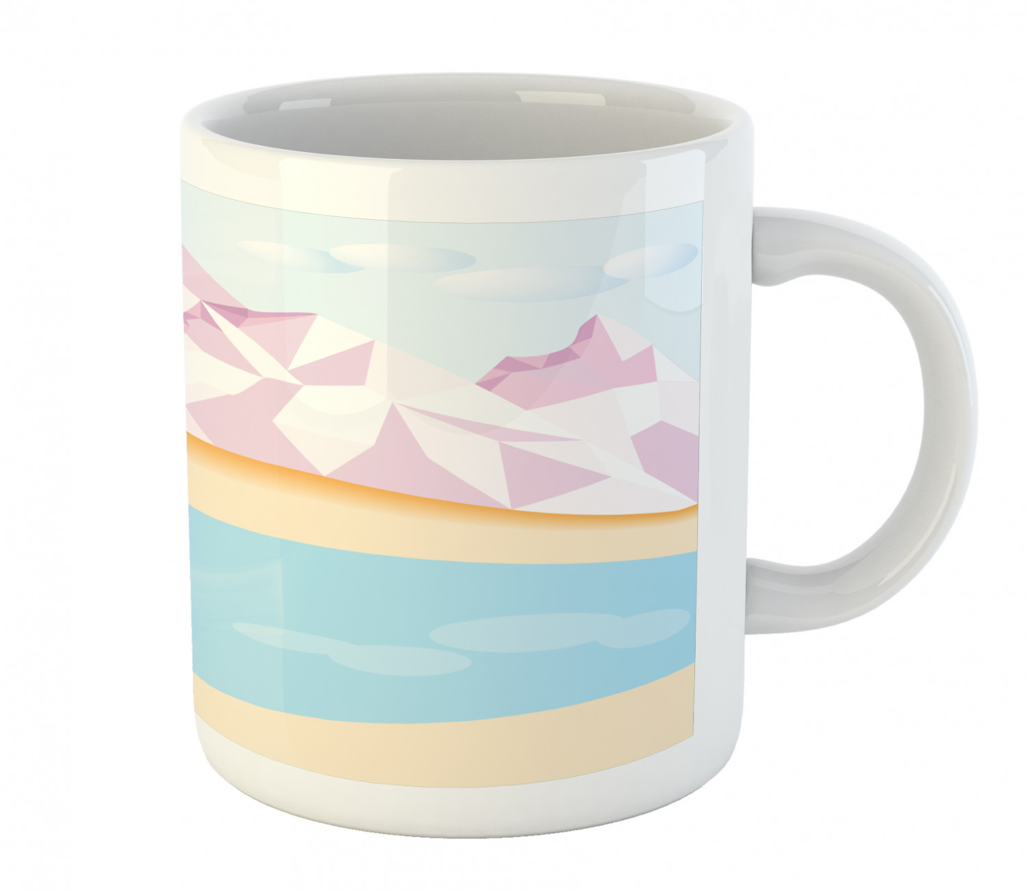 Ambesonne Abstract Surreal Ceramic Coffee Mug Cup for Water Tea Drinks, 11 oz - Picture 194 of 244