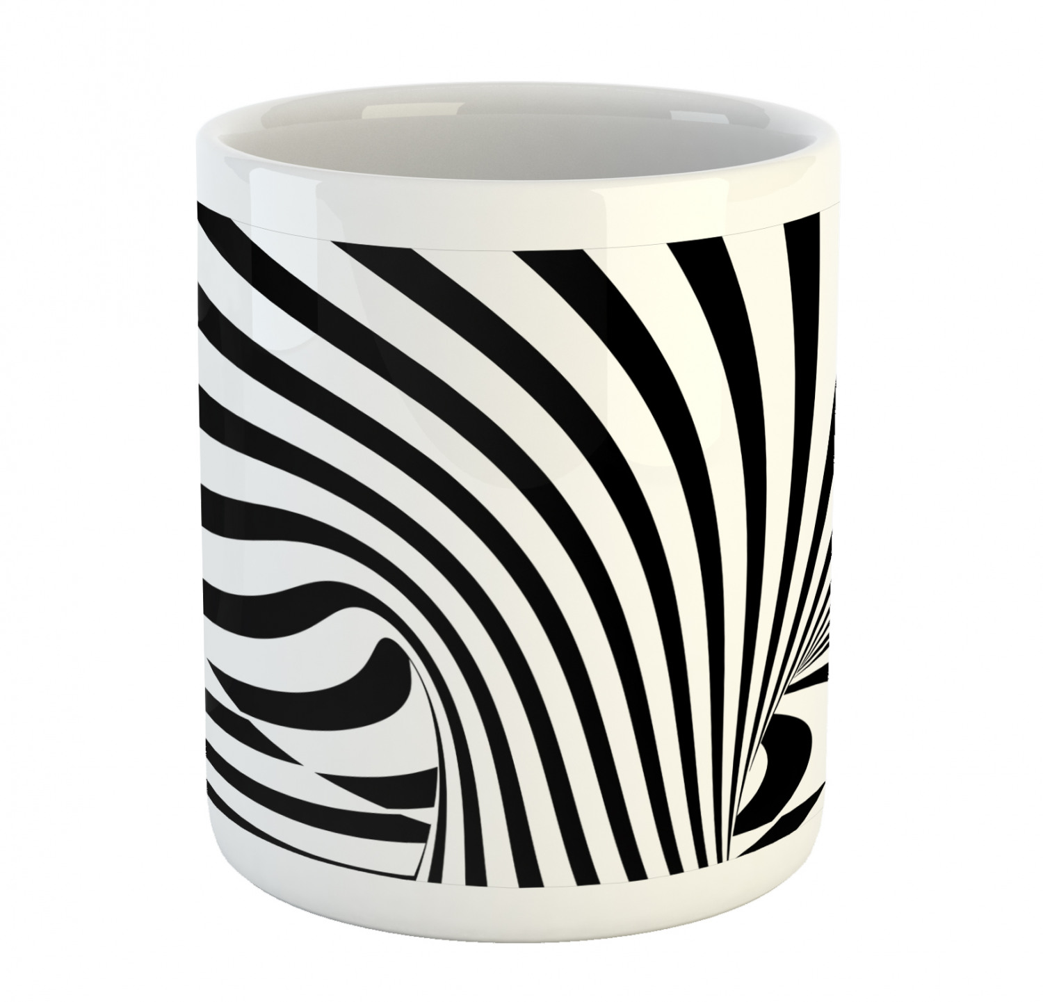 Ambesonne Abstract Surreal Ceramic Coffee Mug Cup for Water Tea Drinks, 11 oz - Picture 121 of 244