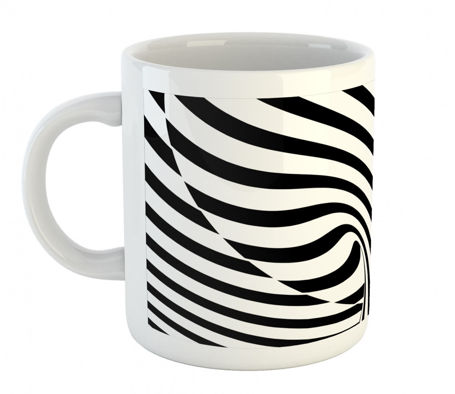 Ambesonne Abstract Surreal Ceramic Coffee Mug Cup for Water Tea Drinks, 11 oz - Picture 123 of 244